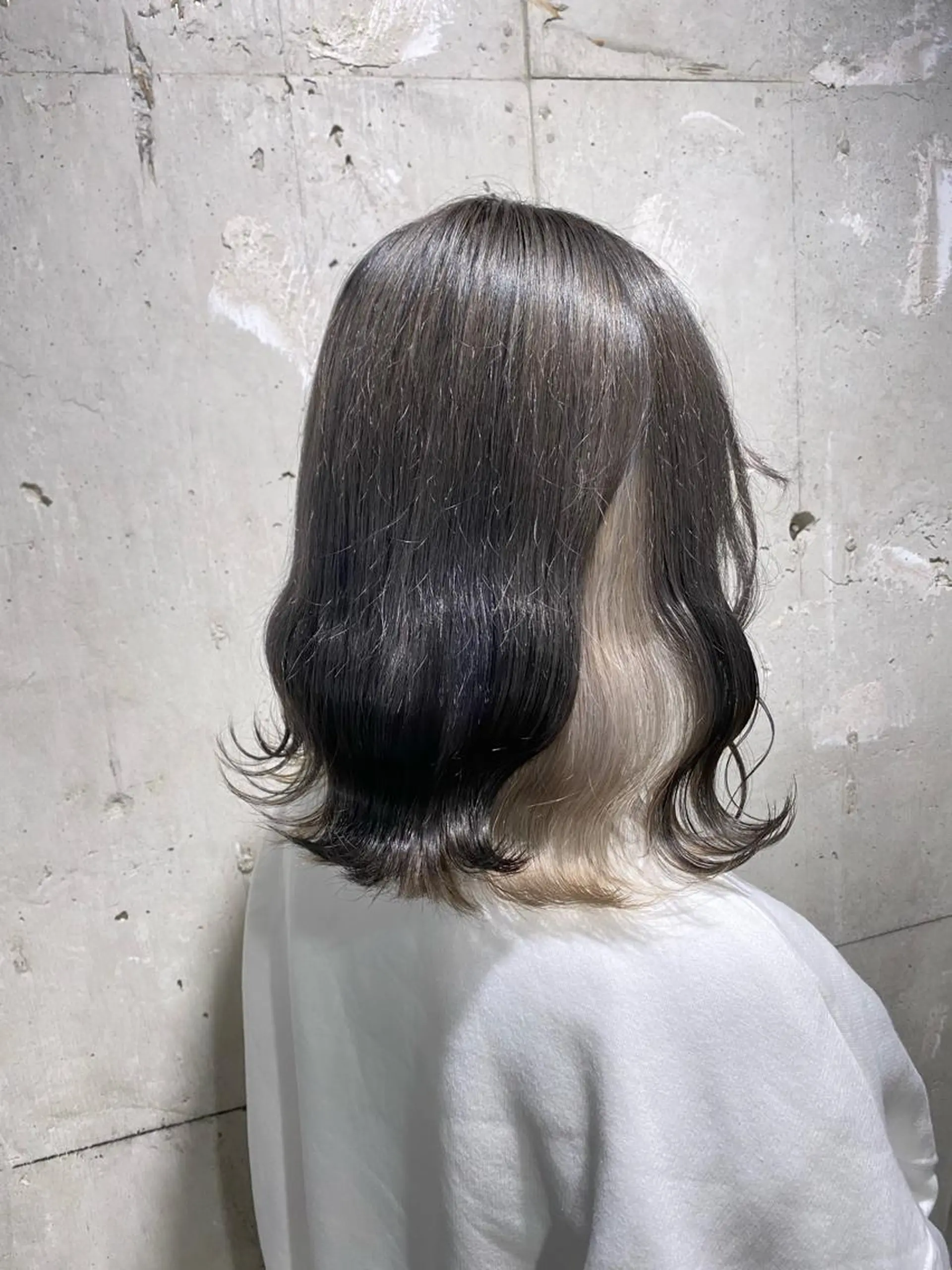 ミディアム カラー エフェクトブリーチ 🌟前澤啓太朗のヘアスタイル