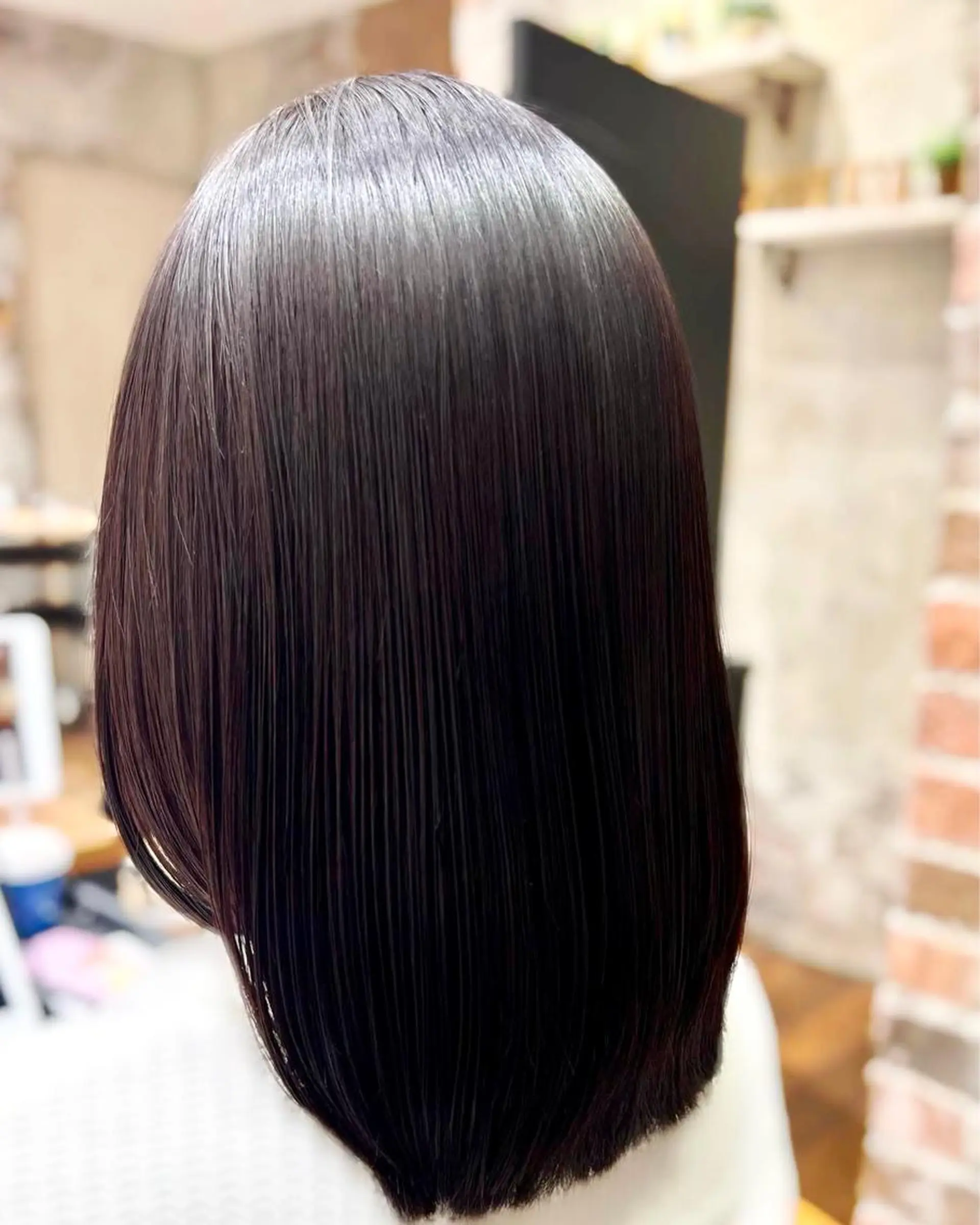 ミディアム カラー パーマ イルミナカラー 髪質改善 韓国風ヘア 縮毛矯正 トリートメント 美髪ヘッドスパ🫧 西山紗奈江💆‍♀️のヘアスタイル