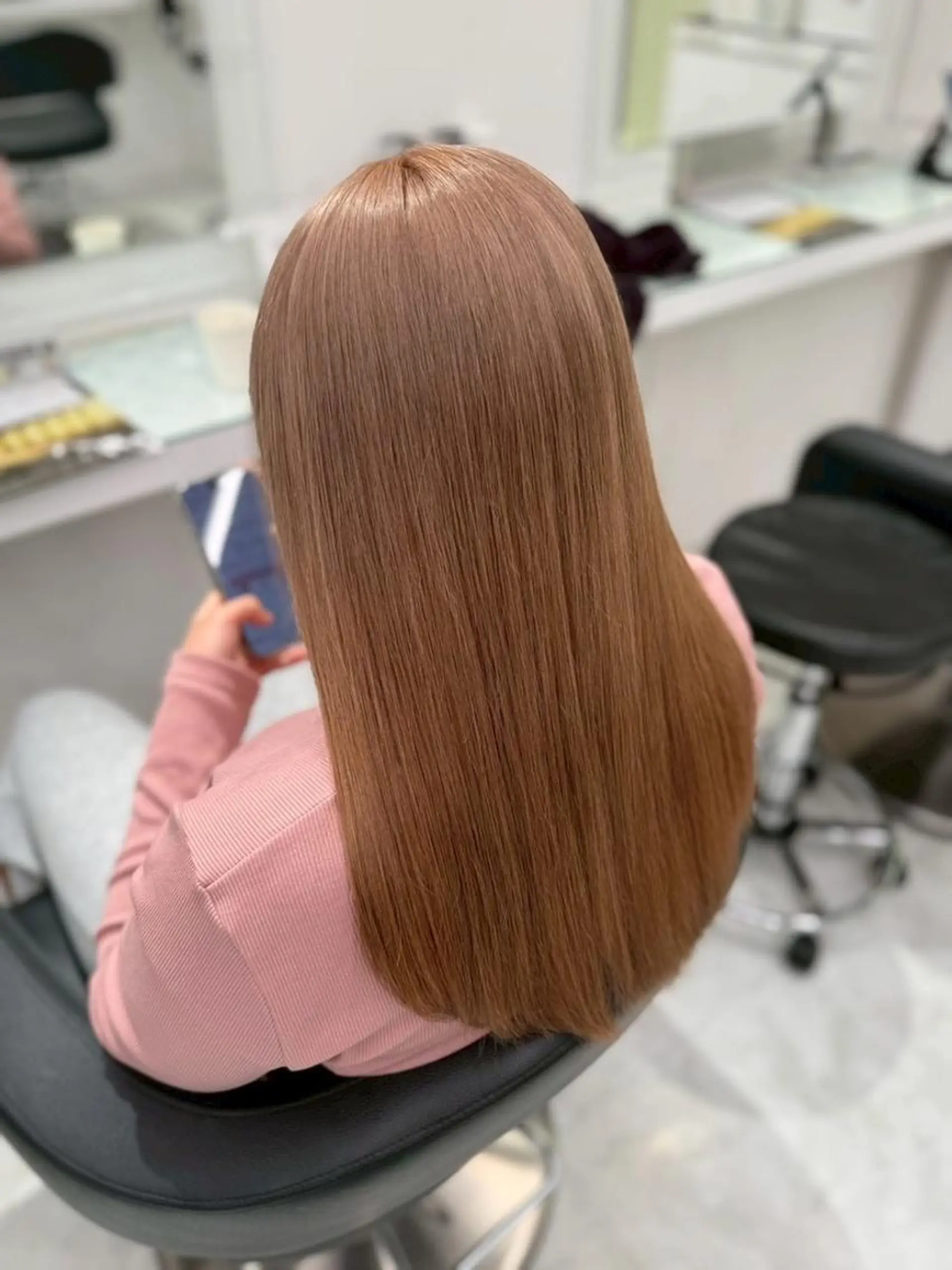 カラー ブリーチなし🥣🤍 ベージュ♡表参道のヘアスタイル