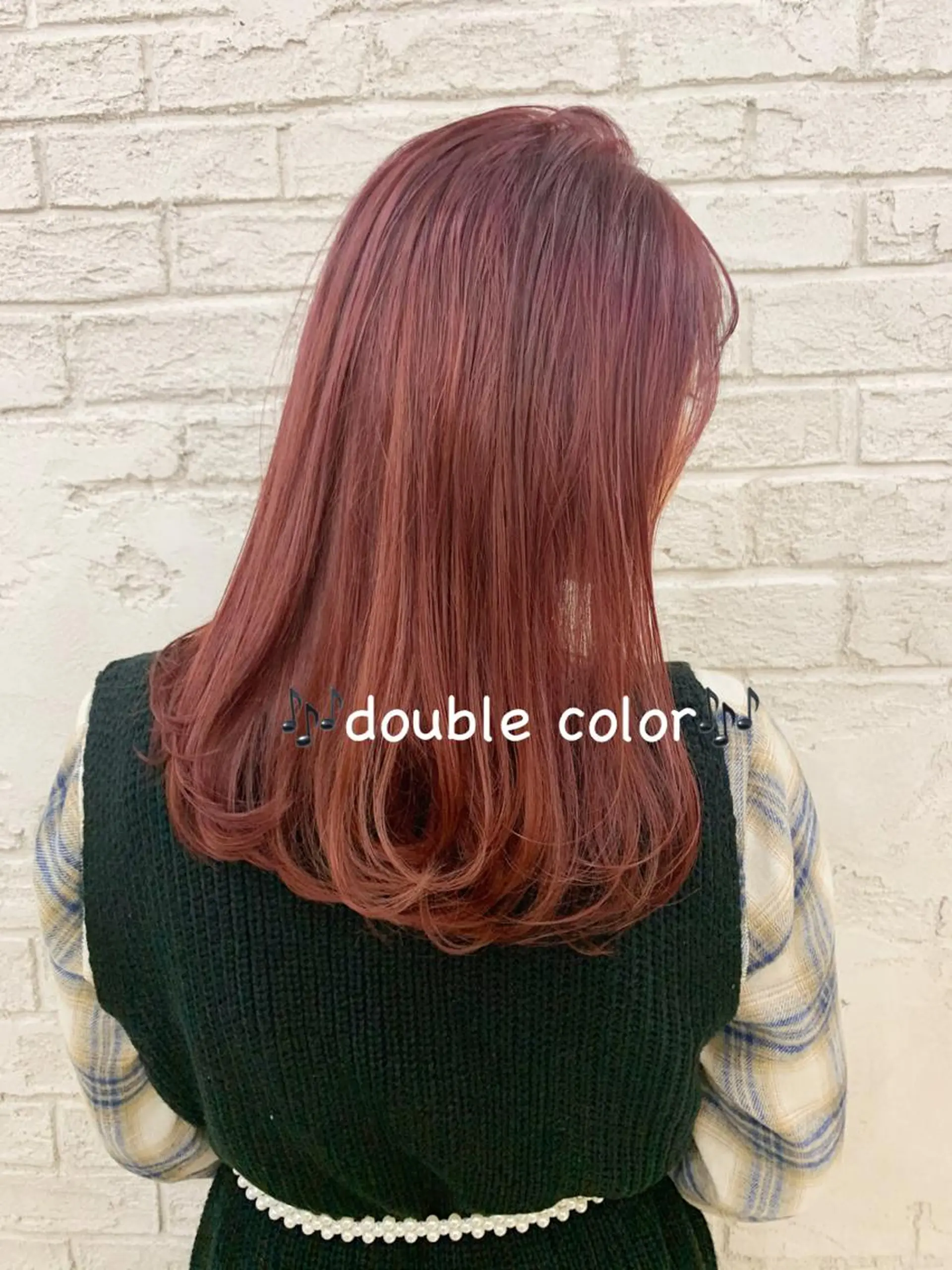 ロング カラー ブリーチ ピンクカラー カット ヘアカラー トリートメント ハイライトカラー＆ ダブルカラー　田口のヘアスタイル