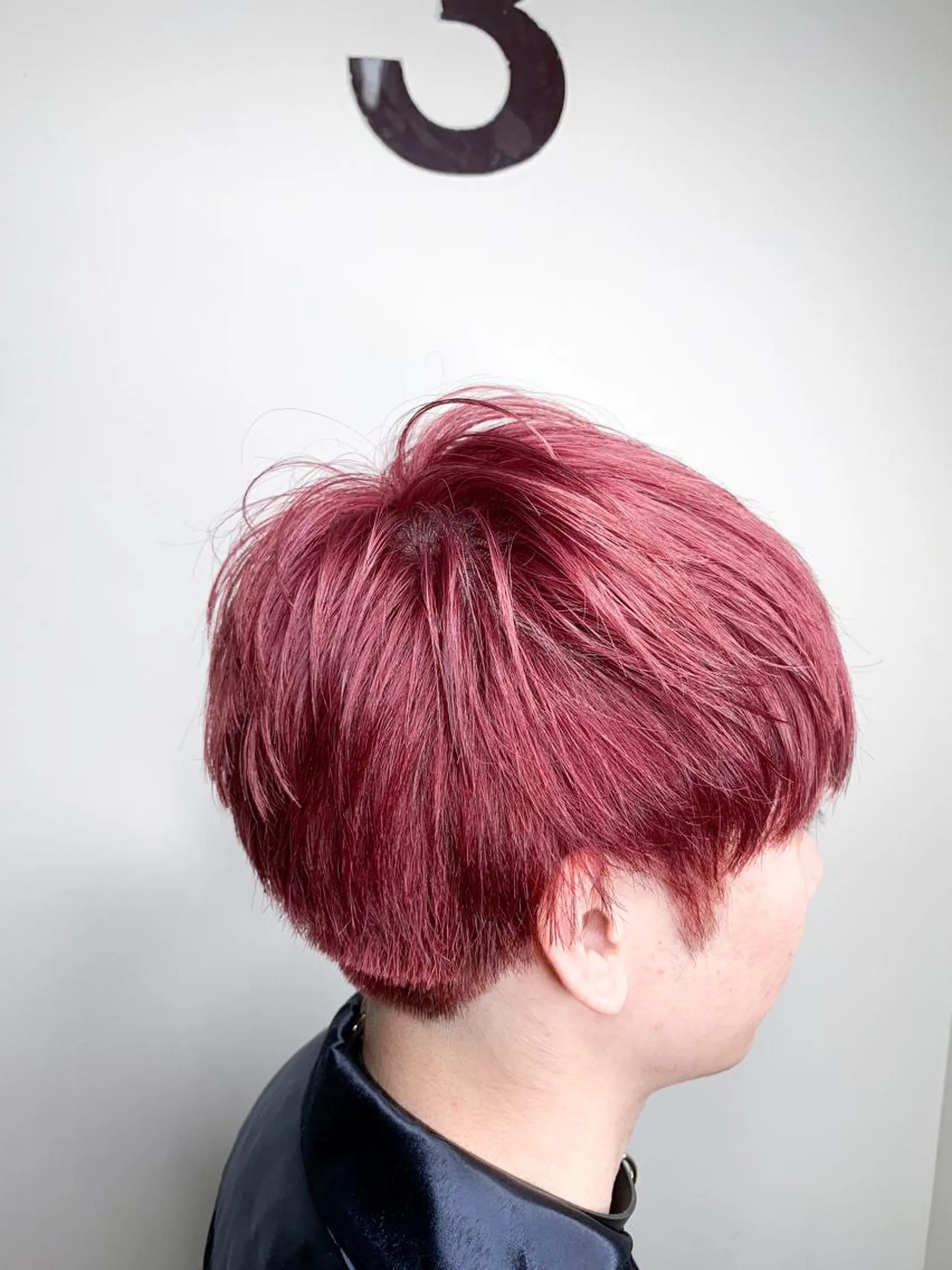 ショート カラー メンズ ピンクカラー レッドカラー カット ヘアカラー トリートメント 🌈 DAIKI 🌈のヘアスタイル