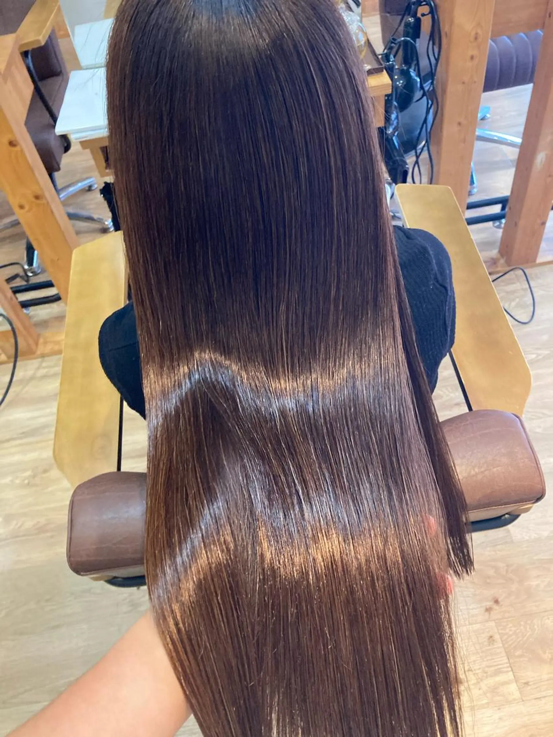 ロング カット 縮毛矯正 トリートメント 京増 信吾のヘアスタイル