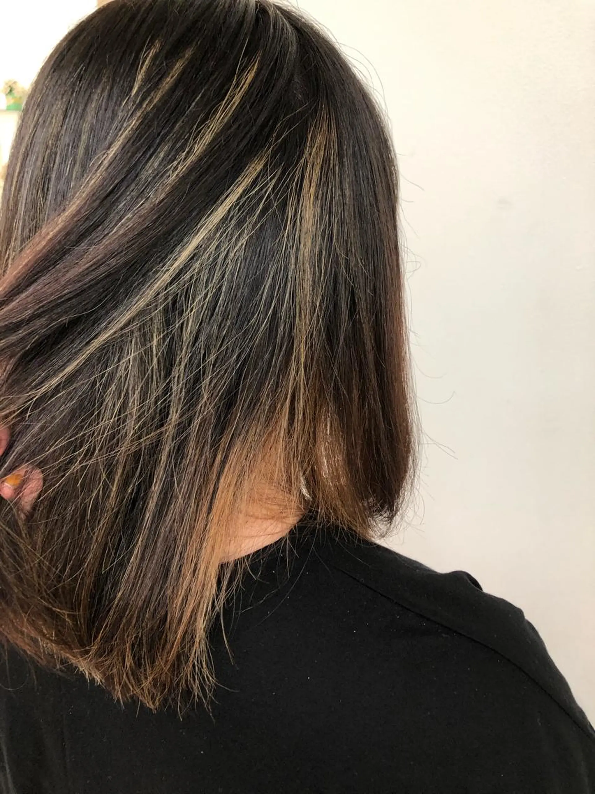 ミディアム カラー カット ヘアカラー トリートメント 艶カラー🌙縮毛矯正 /ボブ【Reina】のヘアスタイル