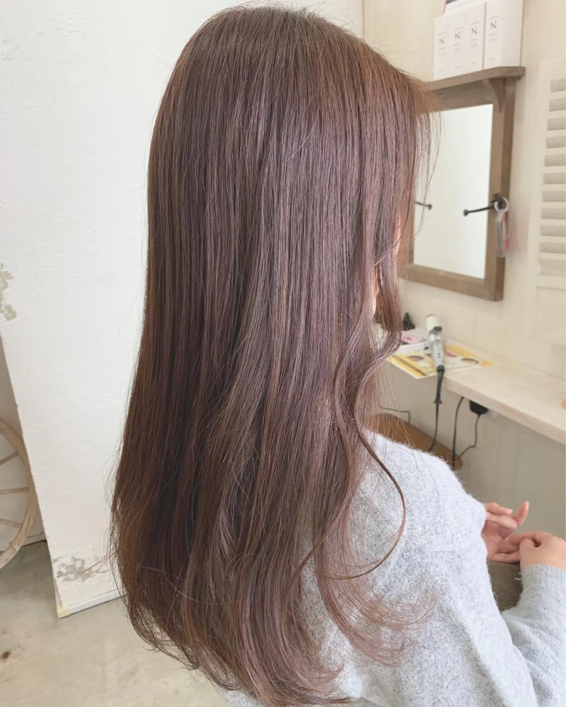 ロング カラー カット ヘアカラー fio マナミのヘアスタイル