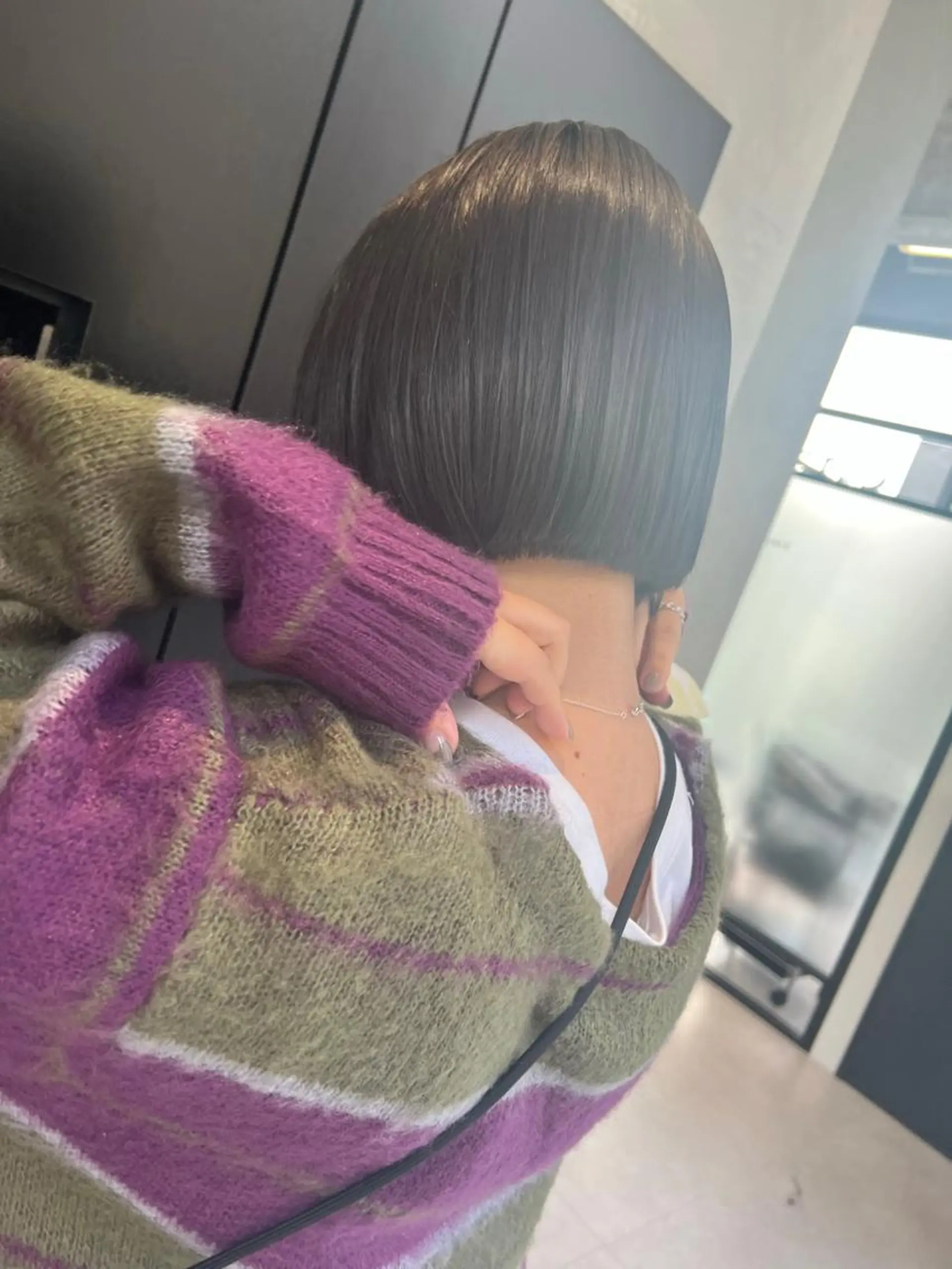 ショート カラー ボブ カット ヘアカラー トリートメント 宮永 智香のヘアスタイル