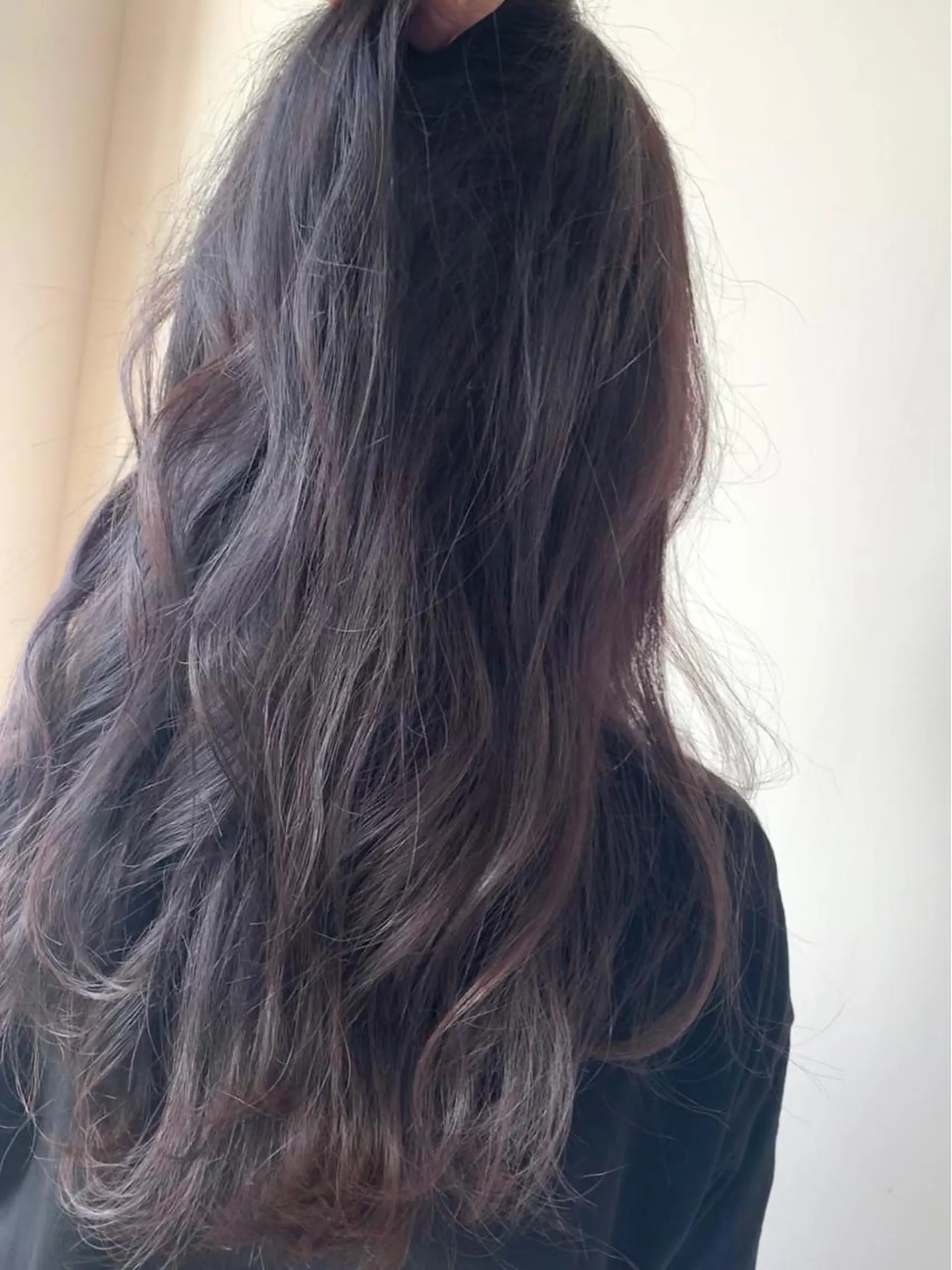 ロング カラー アッシュ ラベンダーカラー ラベンダーアッシュ 福田 美波のヘアスタイル