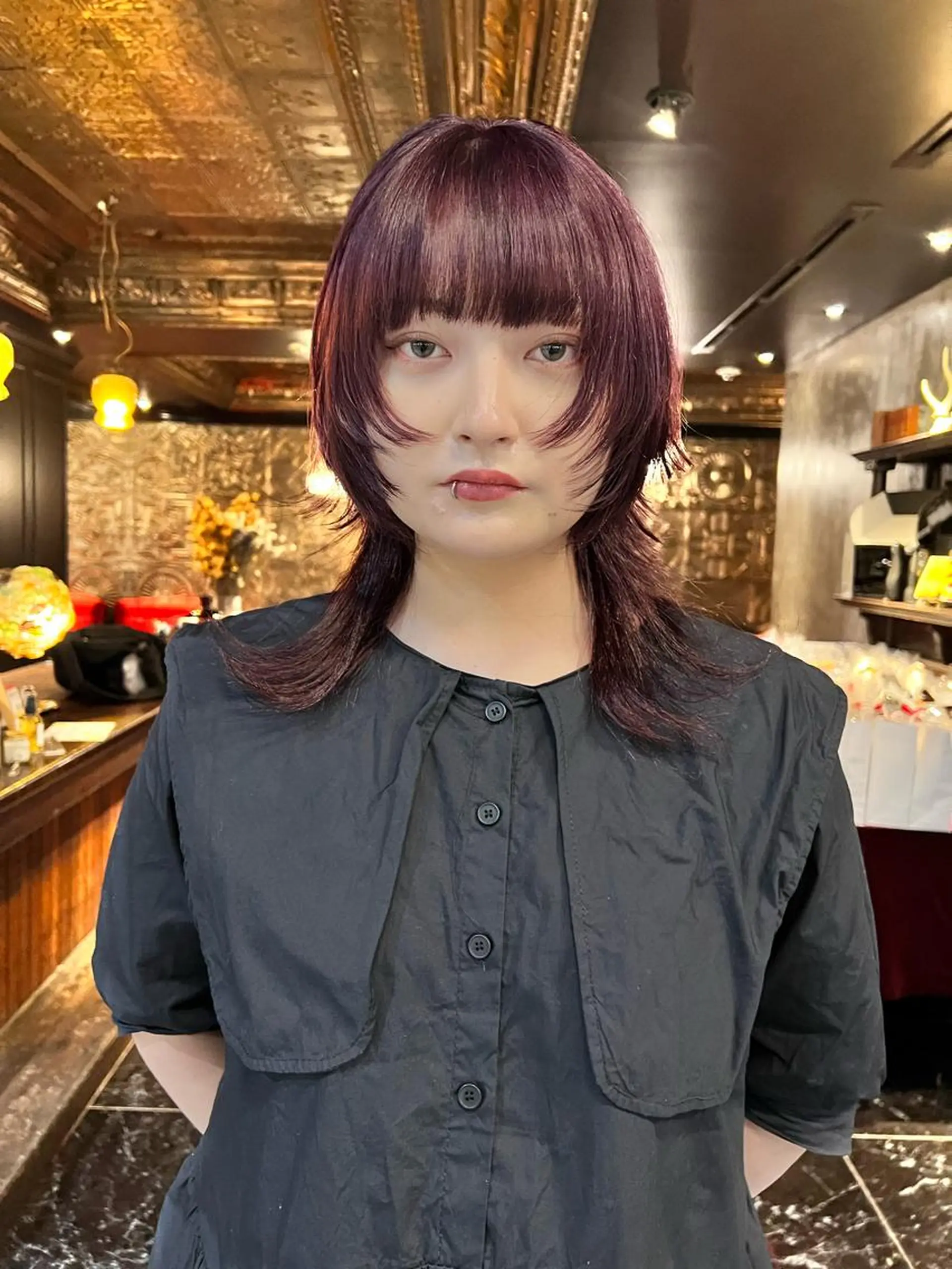 ロング カラー カット ヘアカラー 圧倒的デザイン力 店長🎨RENAのヘアスタイル