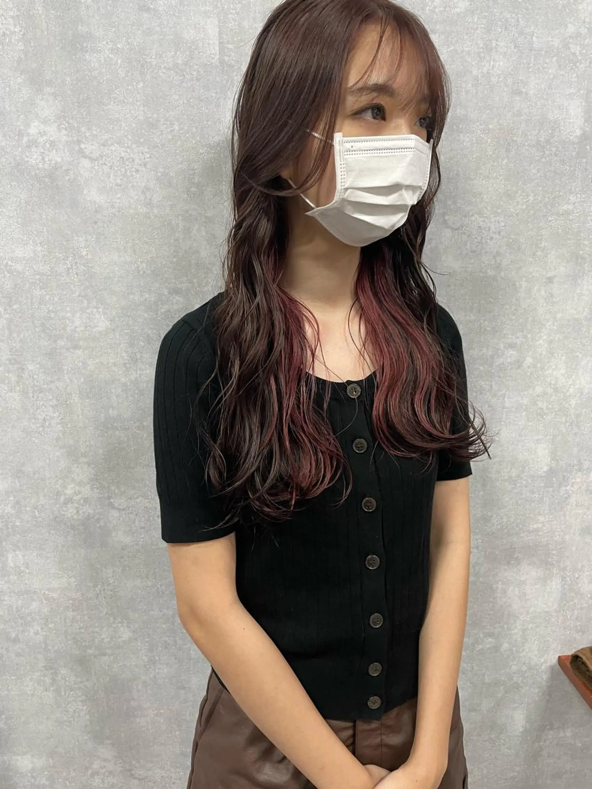 セミロング 切りっぱなしボブ ショートボブ セミロングパーマ アッシュ ミストバング カット ヘアカラー トリートメント モテ髪/ボブ/ショー ト/アダチフウトのヘアスタイル