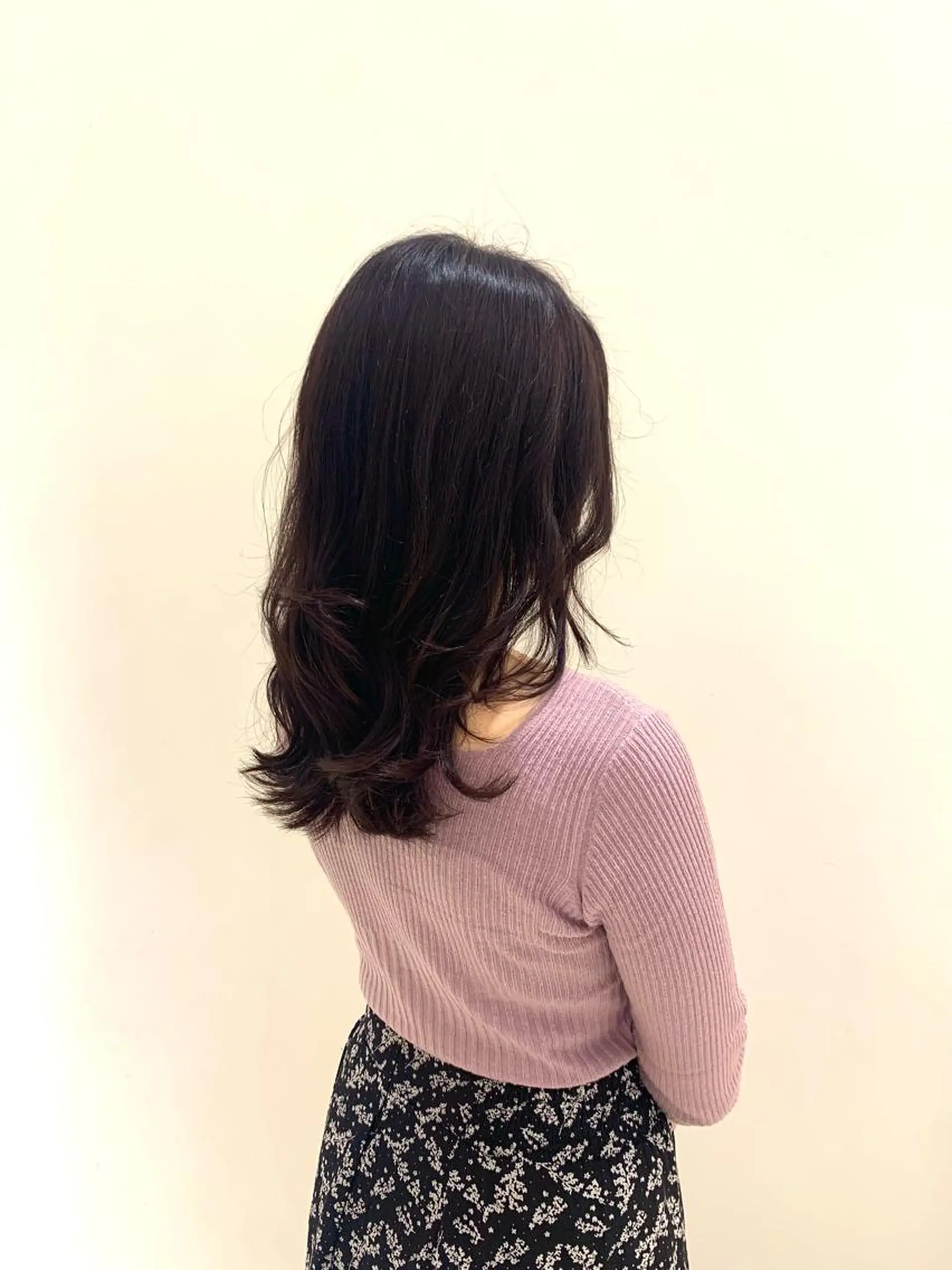 セミロング カラー 白金台カラーリスト あきよしのヘアスタイル