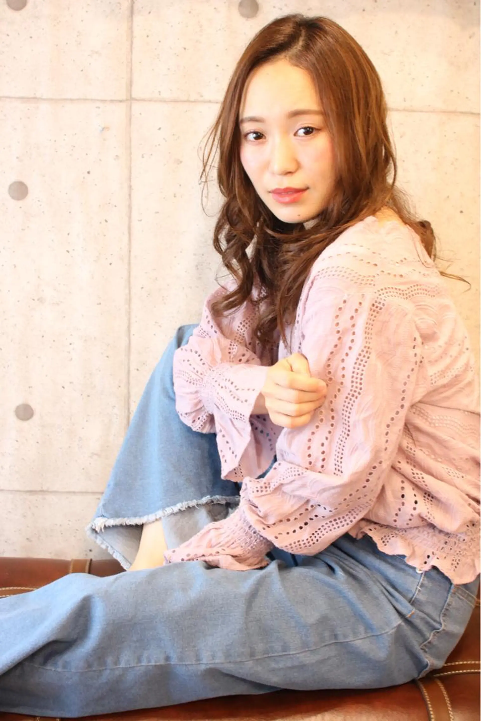 ロング カラー アッシュ ラベンダーカラー ラベンダーアッシュ 川野 賢のヘアスタイル