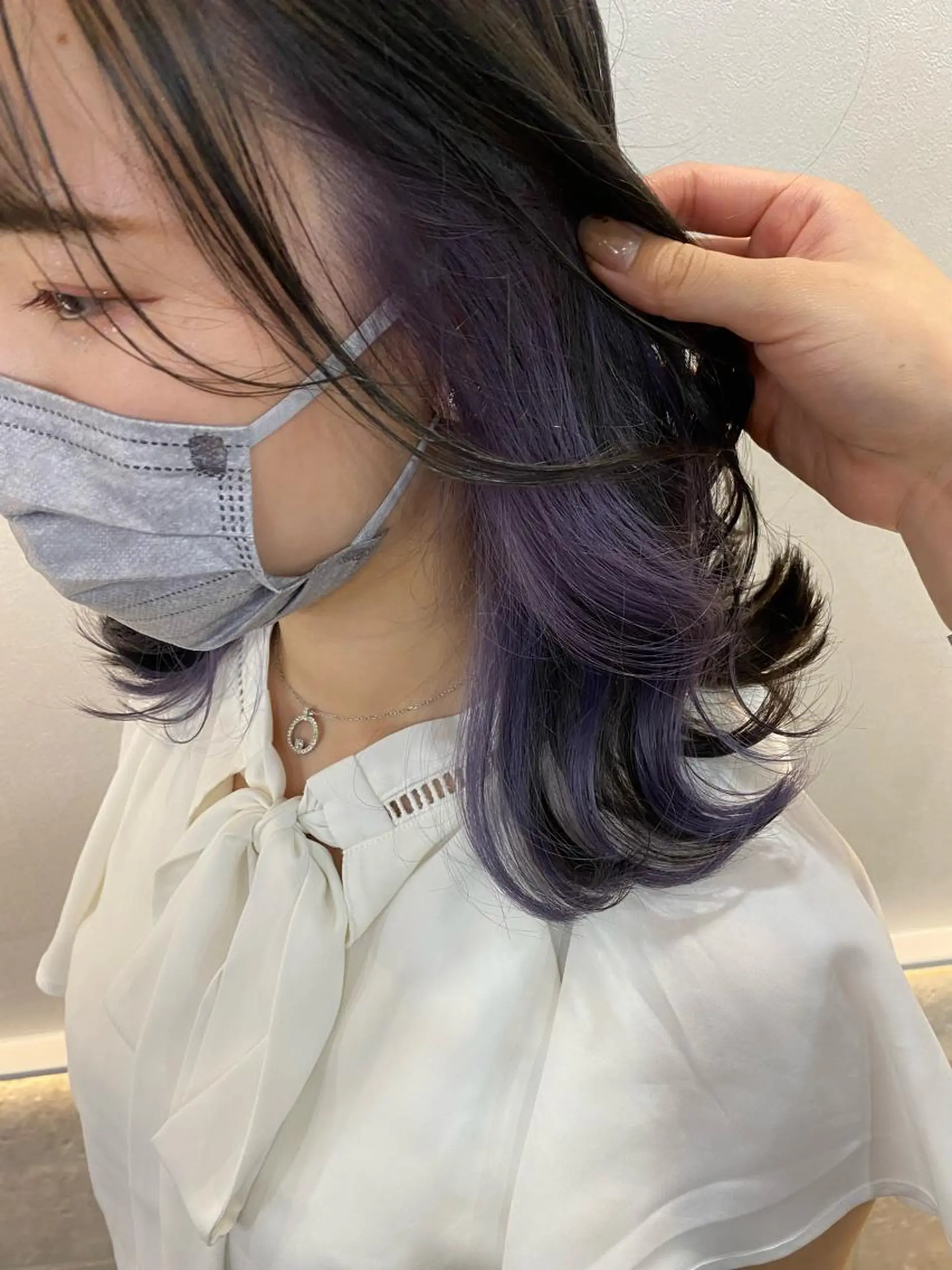 ミディアム カラー Rinka/梅田/ 透け感カラー🤎のヘアスタイル