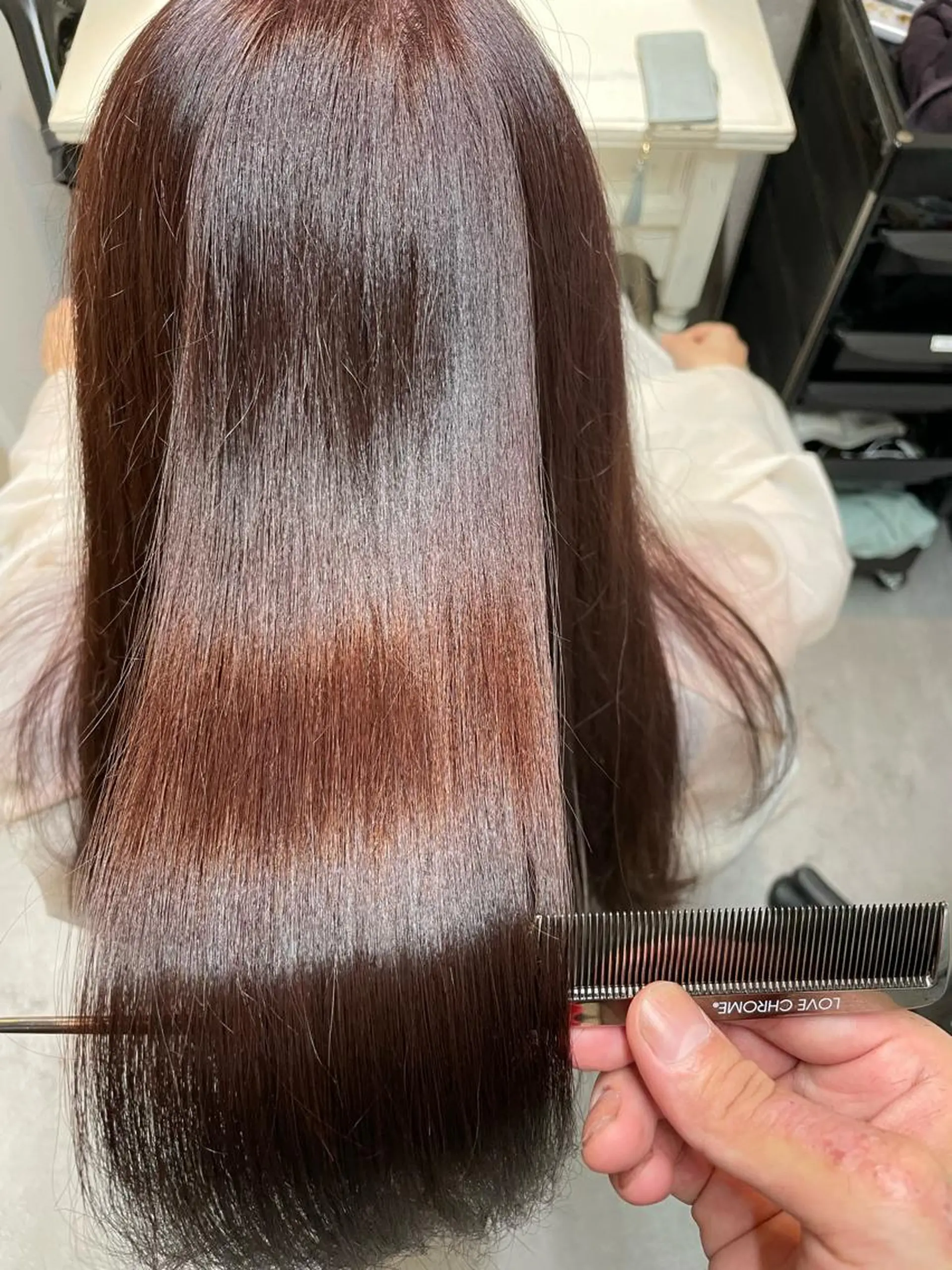 セミロング カット ヘアカラー トリートメント ヘッドスパ 断られる髪に答えを ♣️井上秀樹♠️のヘアスタイル