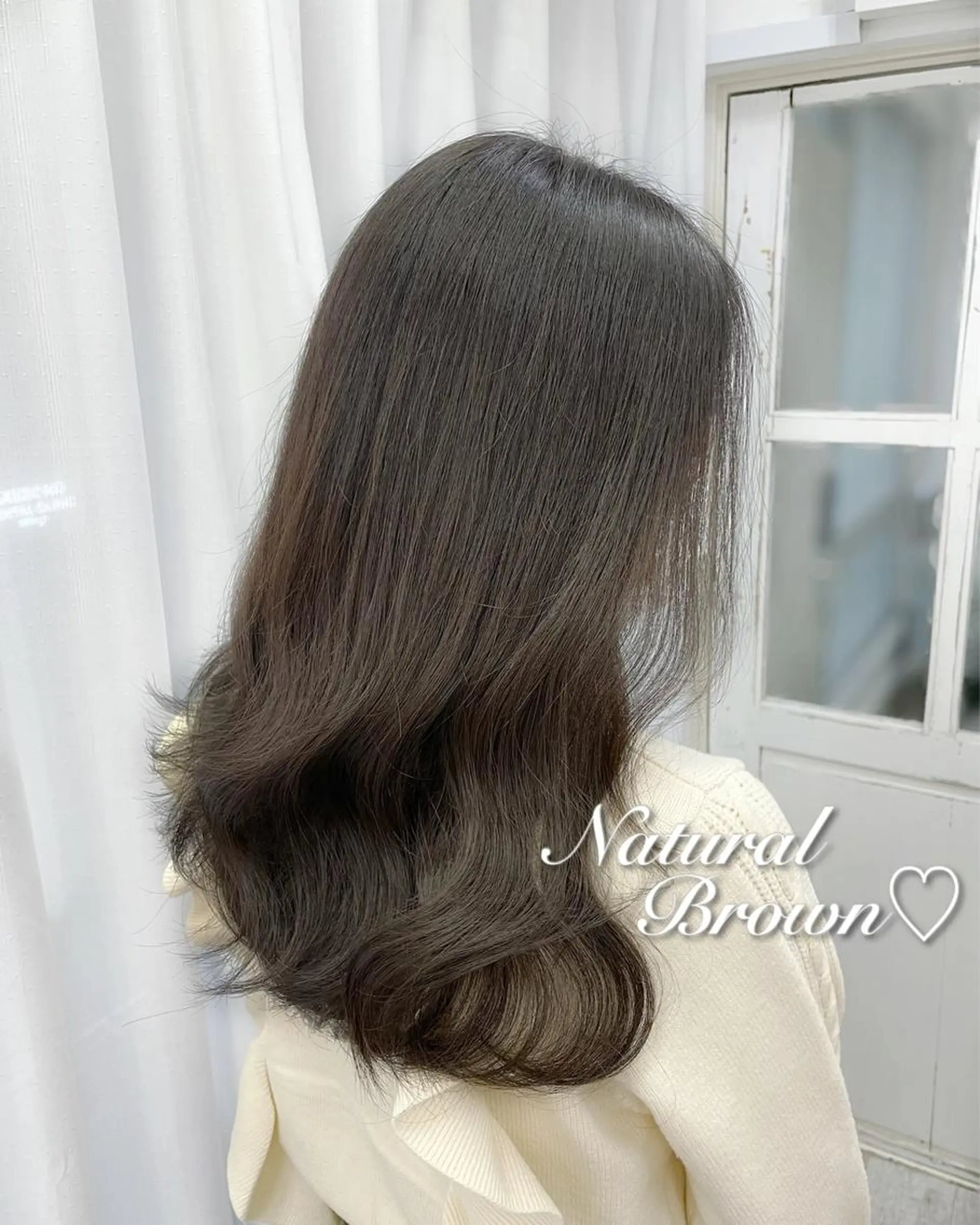 ロング カラー カット 縮毛矯正 トリートメント 韓国ヘア🤍髪質改善 🇰🇷AKANEのヘアスタイル