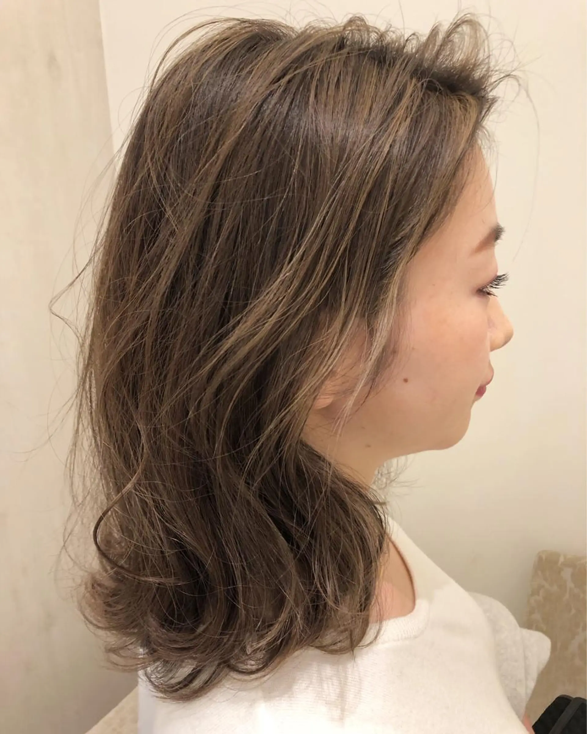 カラー グレージュ ハイライトカラー イルミナカラー 【代表】田川 祐也のヘアスタイル