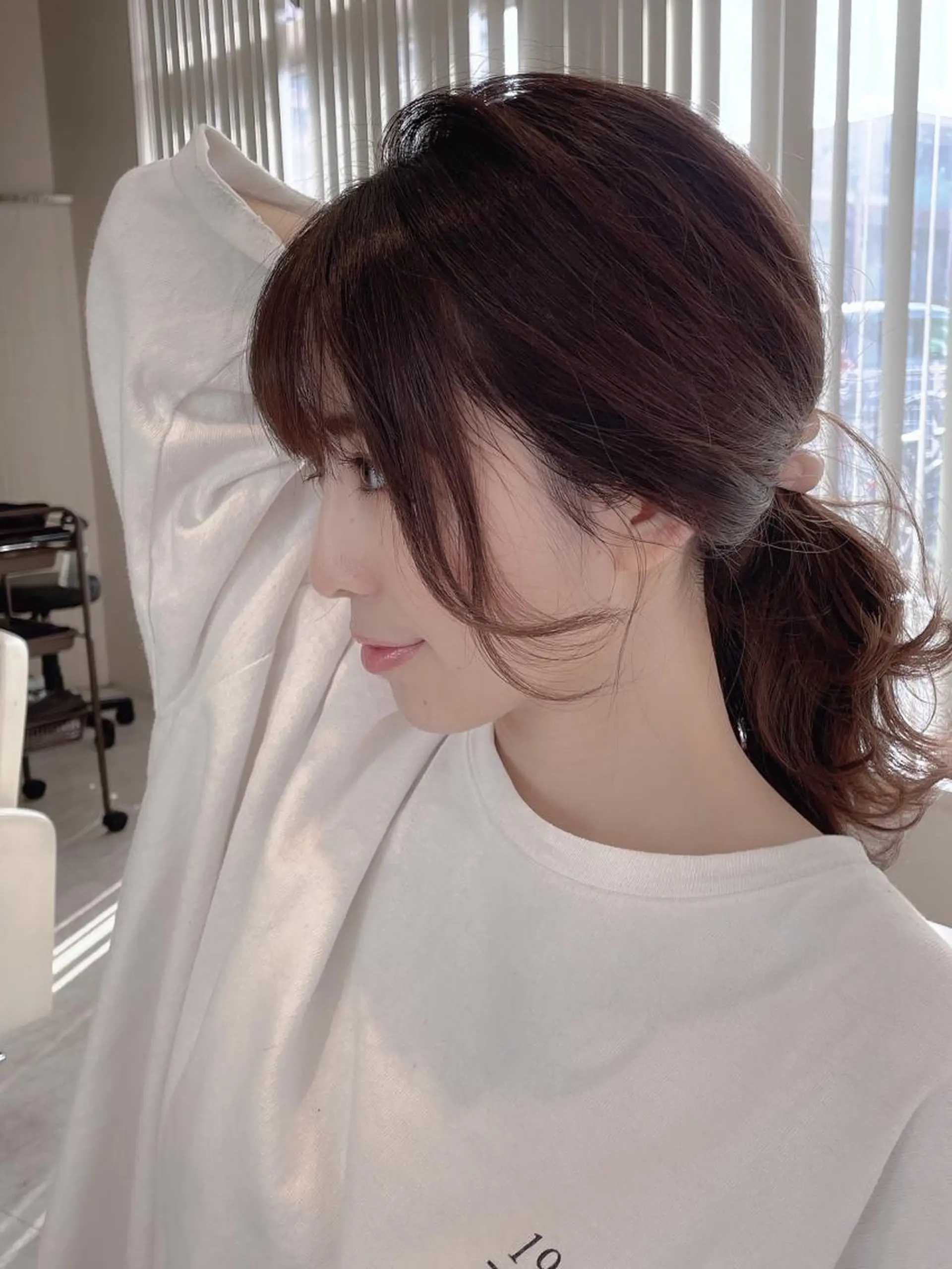 セミロング カラー セミロングパーマ ブリーチ ダブルカラー 縮毛矯正 池袋髪質改善 タニグチのヘアスタイル