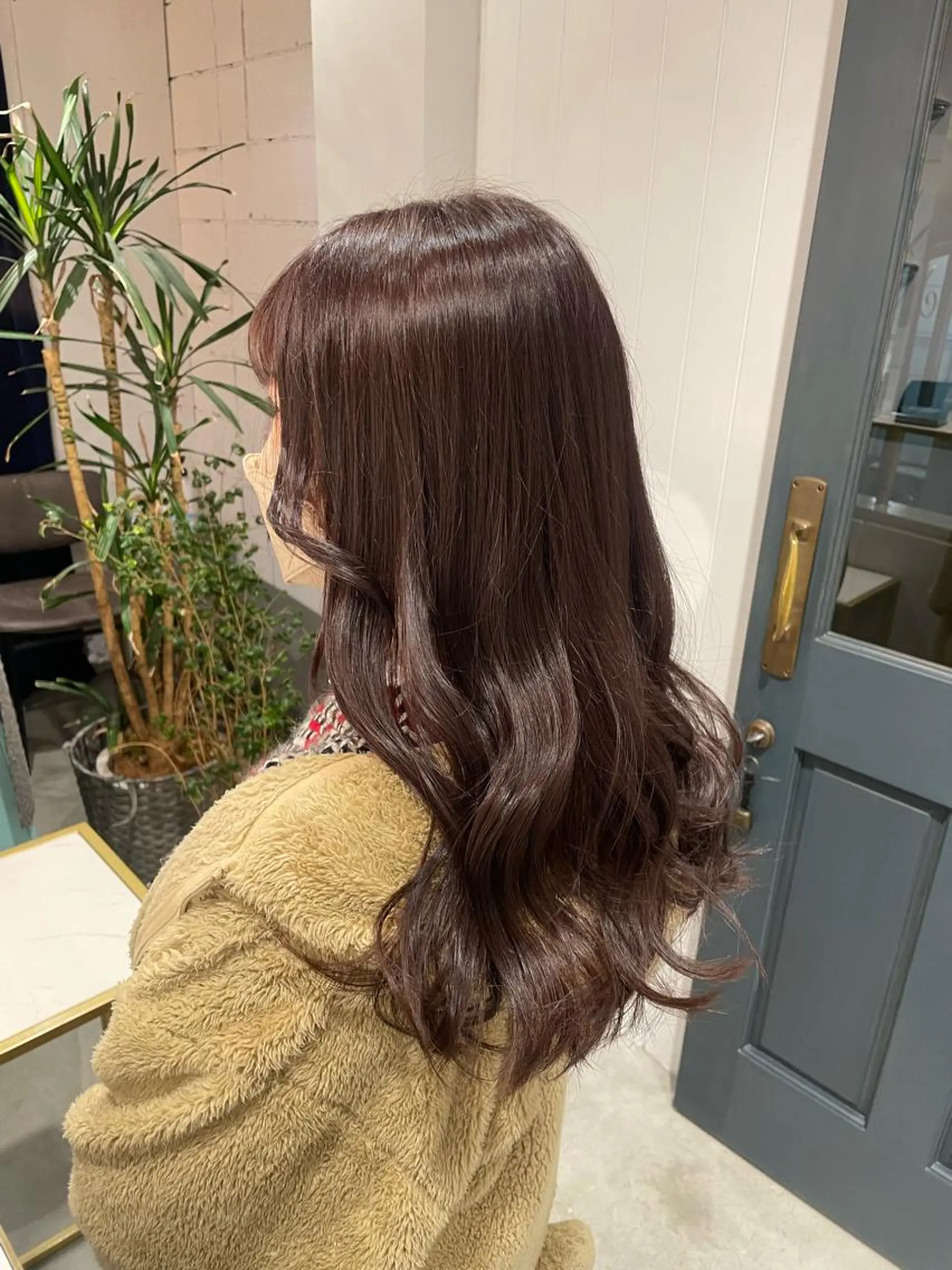 ロング カラー ブラウンカラー ピンクカラー パープルカラー レイヤー♡ 石川優奈のヘアスタイル
