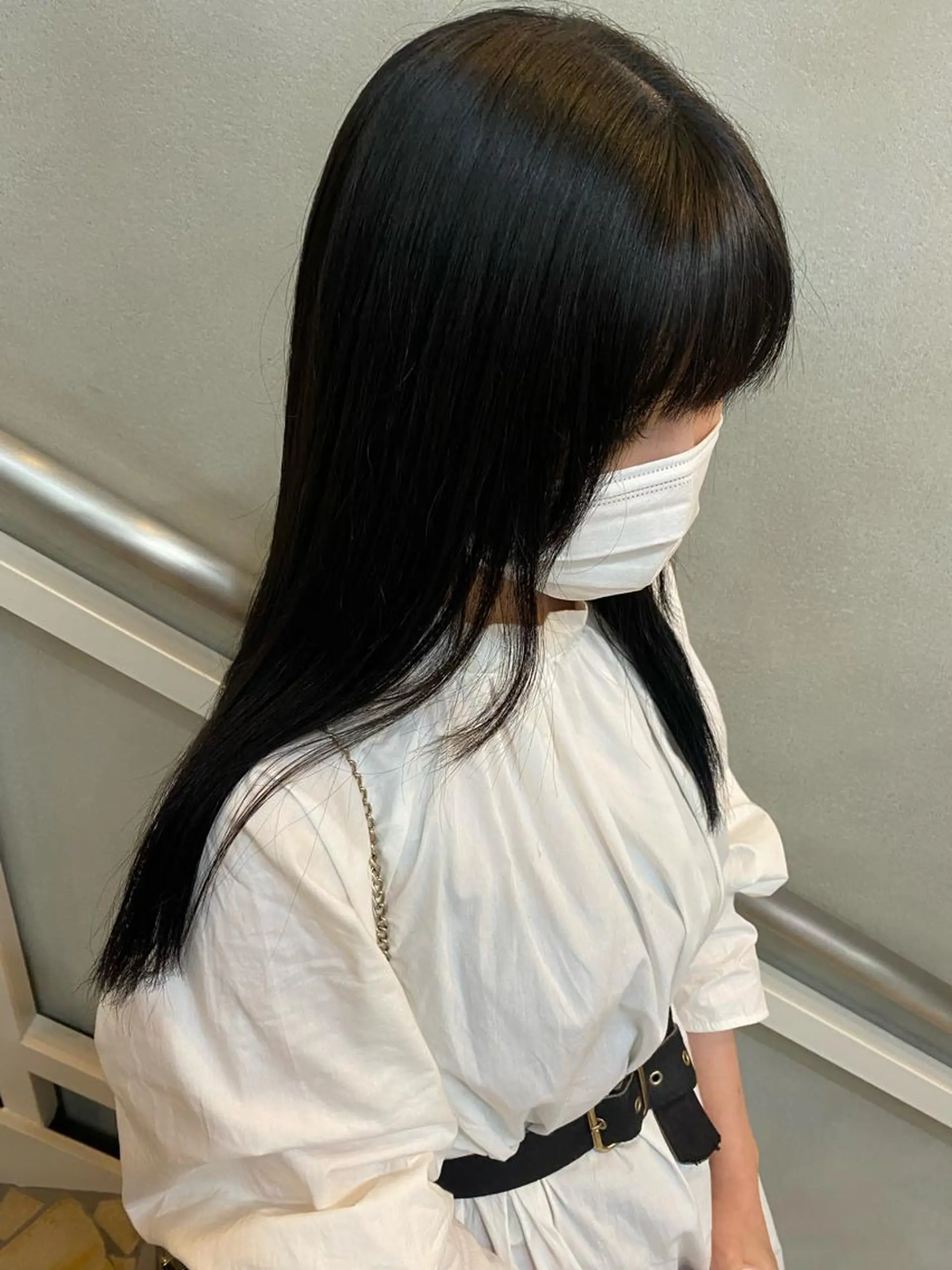 ロング 艶髪 透明感カラー 田中伶奈のヘアスタイル