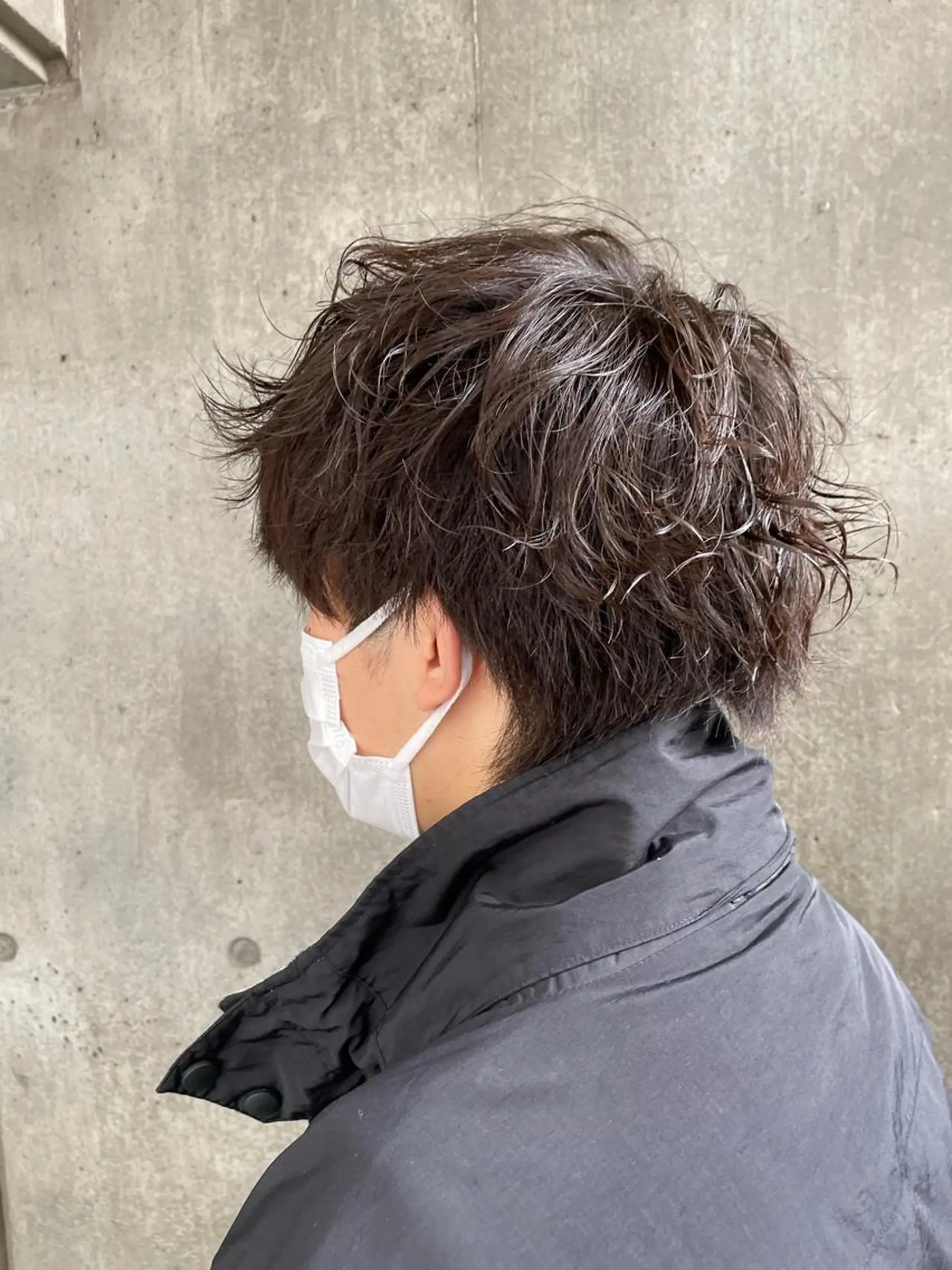パーマ メンズ もりたみかこ 美容師お休み中のヘアスタイル