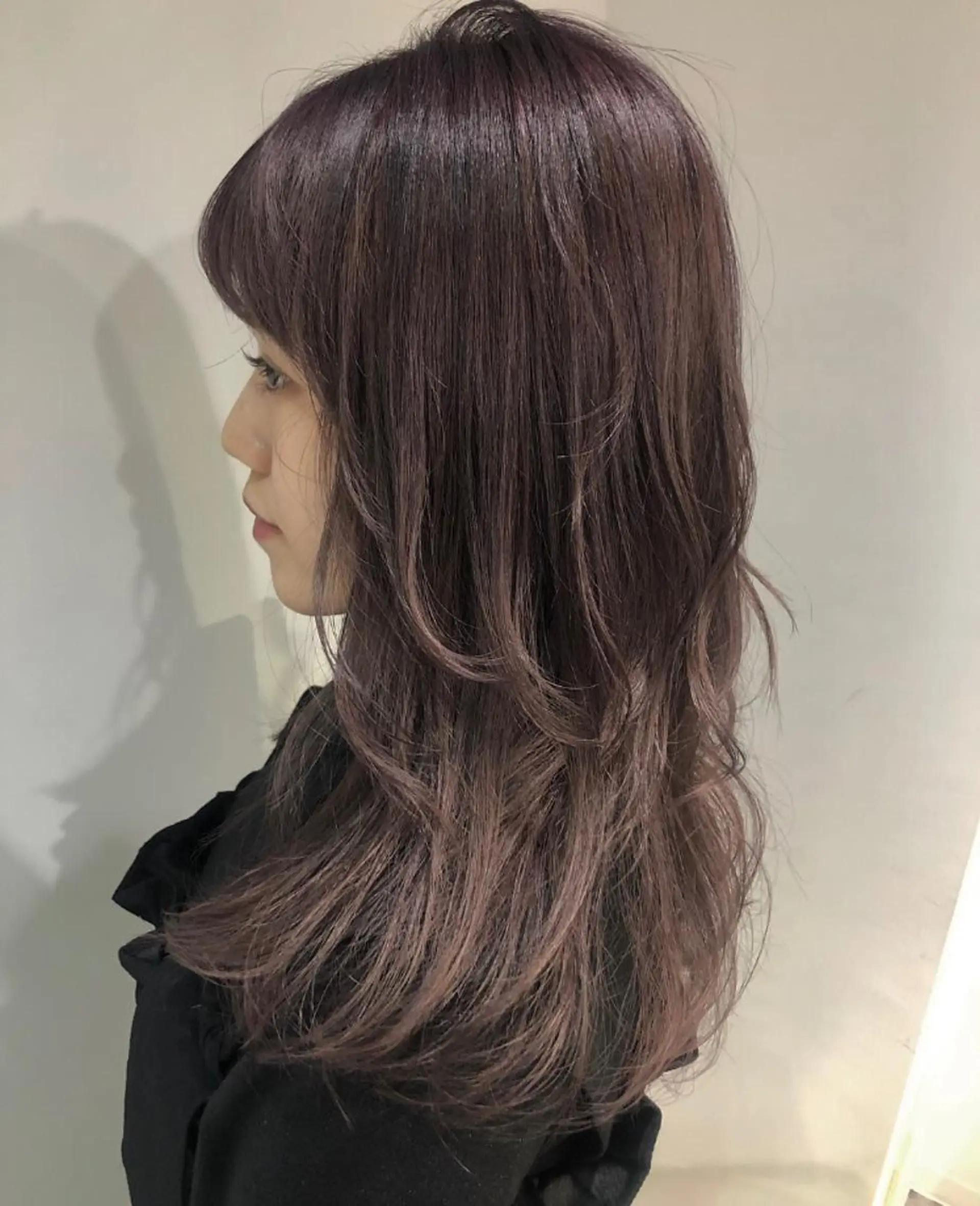 セミロング ハイレイヤー レイヤーカット カット ヘアカラー トリートメント scene. haraのヘアスタイル