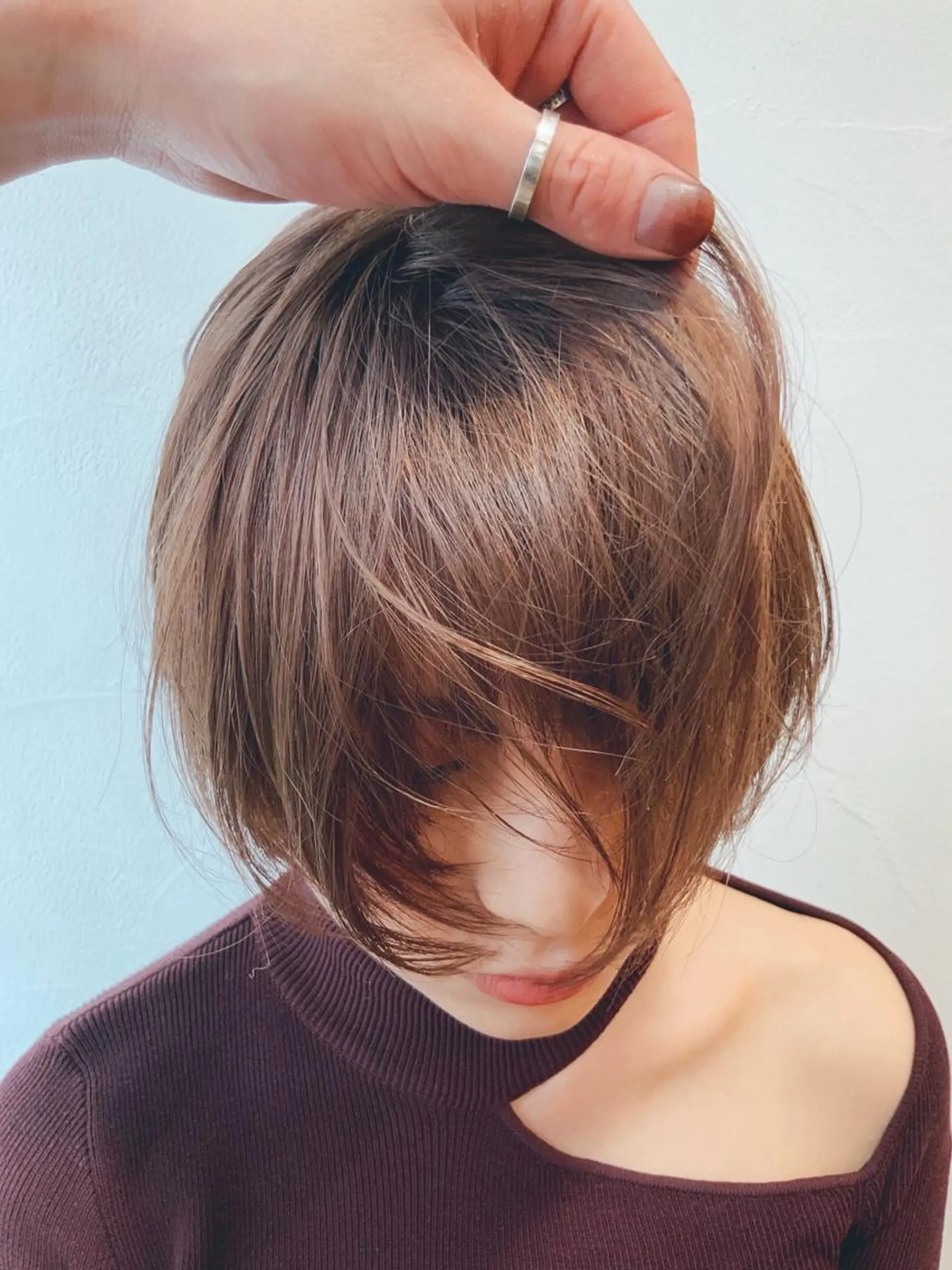 ショート カラー ベージュカラー メンズカット特化柏駅 徒歩3分LOUのヘアスタイル