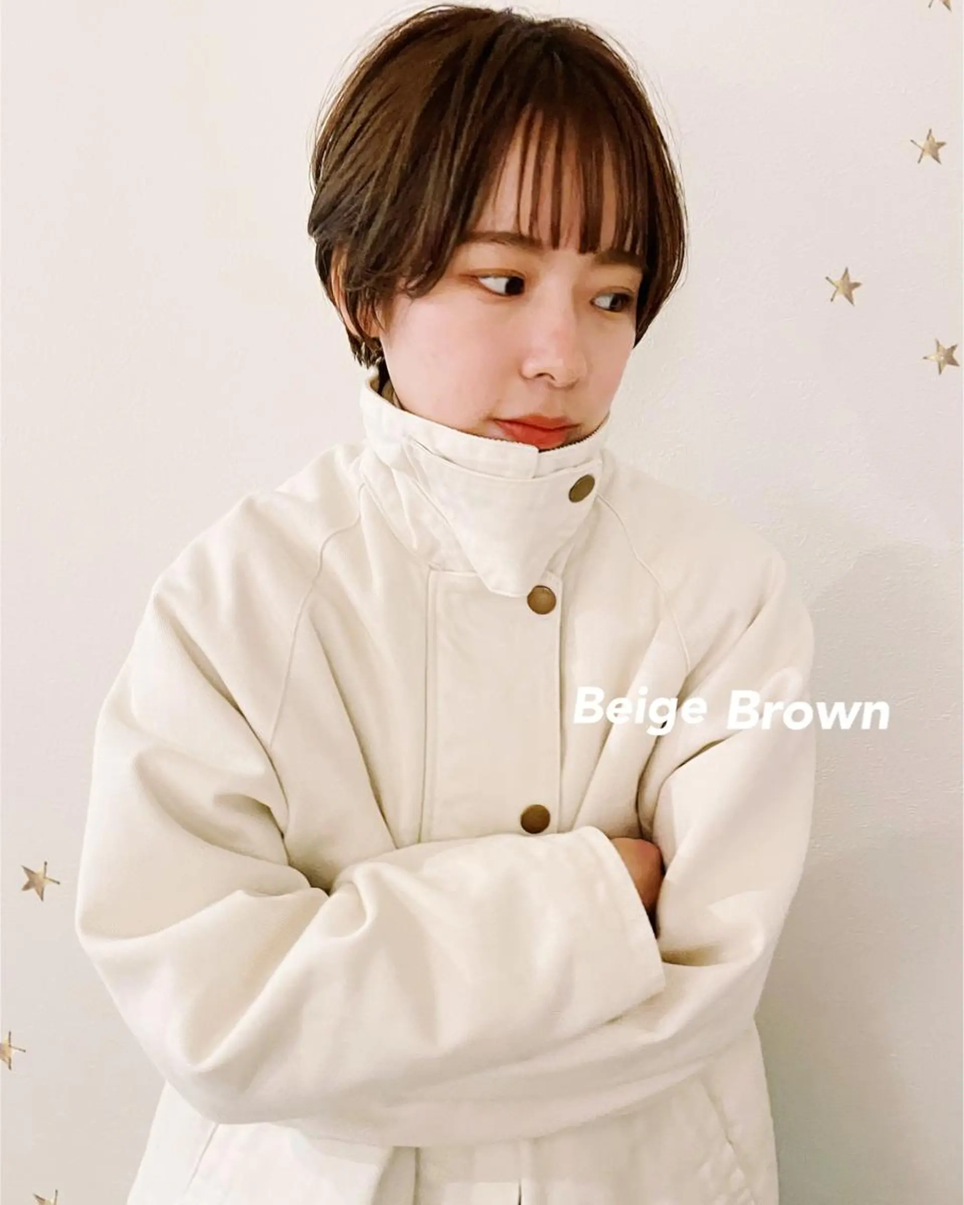 ショート カット ヘアカラー 市川 千夏のヘアスタイル