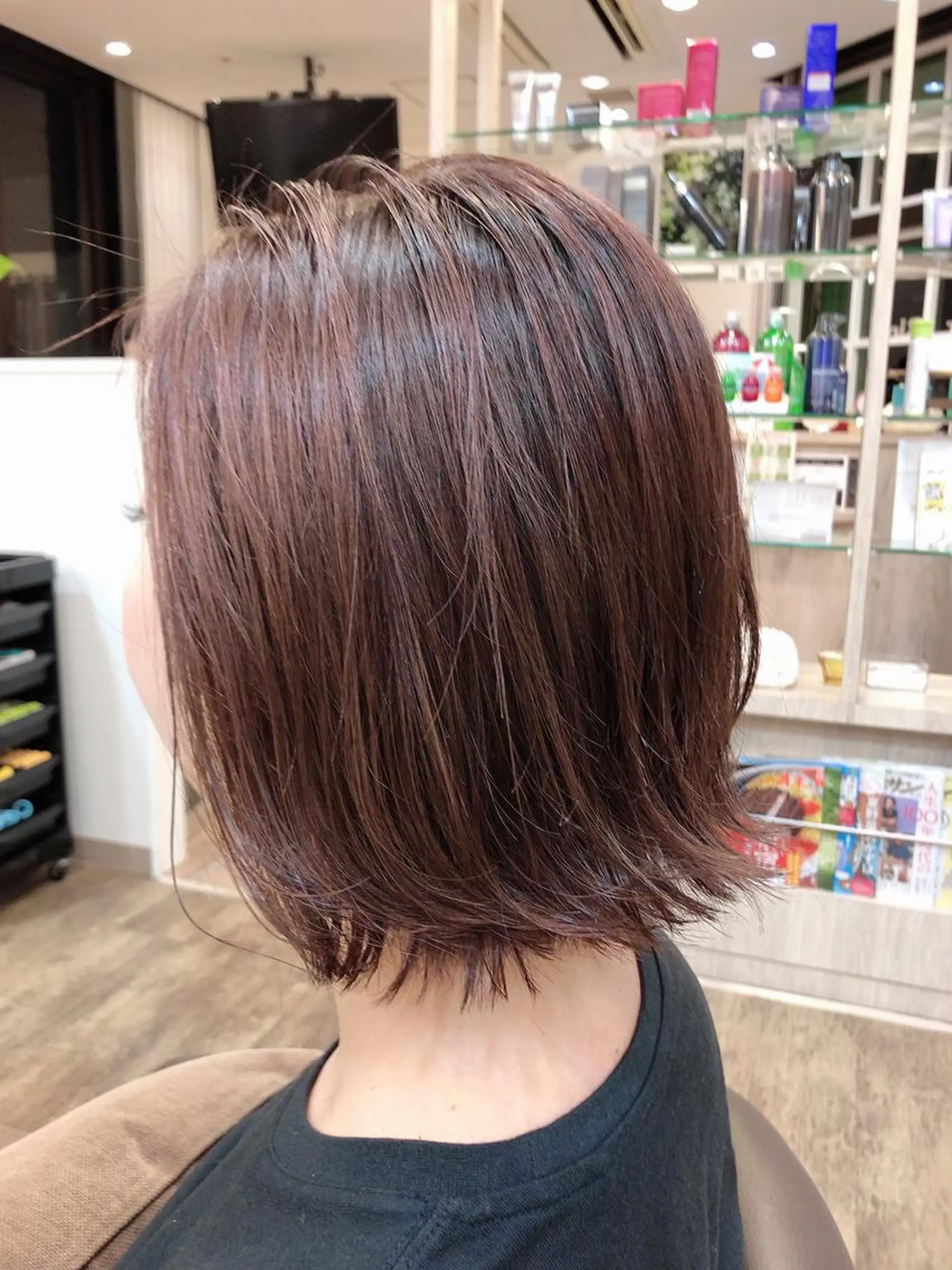 ショート カラー イルミナカラー ピンクカラー 外ハネヘア 尚平 40代からの 髪質改善専門のその他イメージ