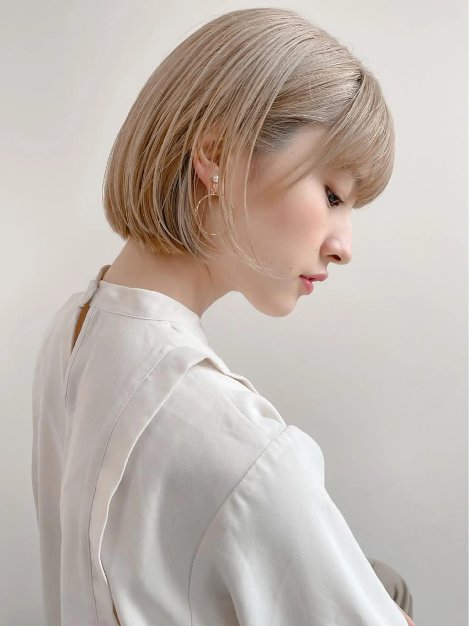 ミディアム カット ヘアカラー トリートメント イメチェンカット✂️ 錦糸町佐藤店長のヘアスタイル