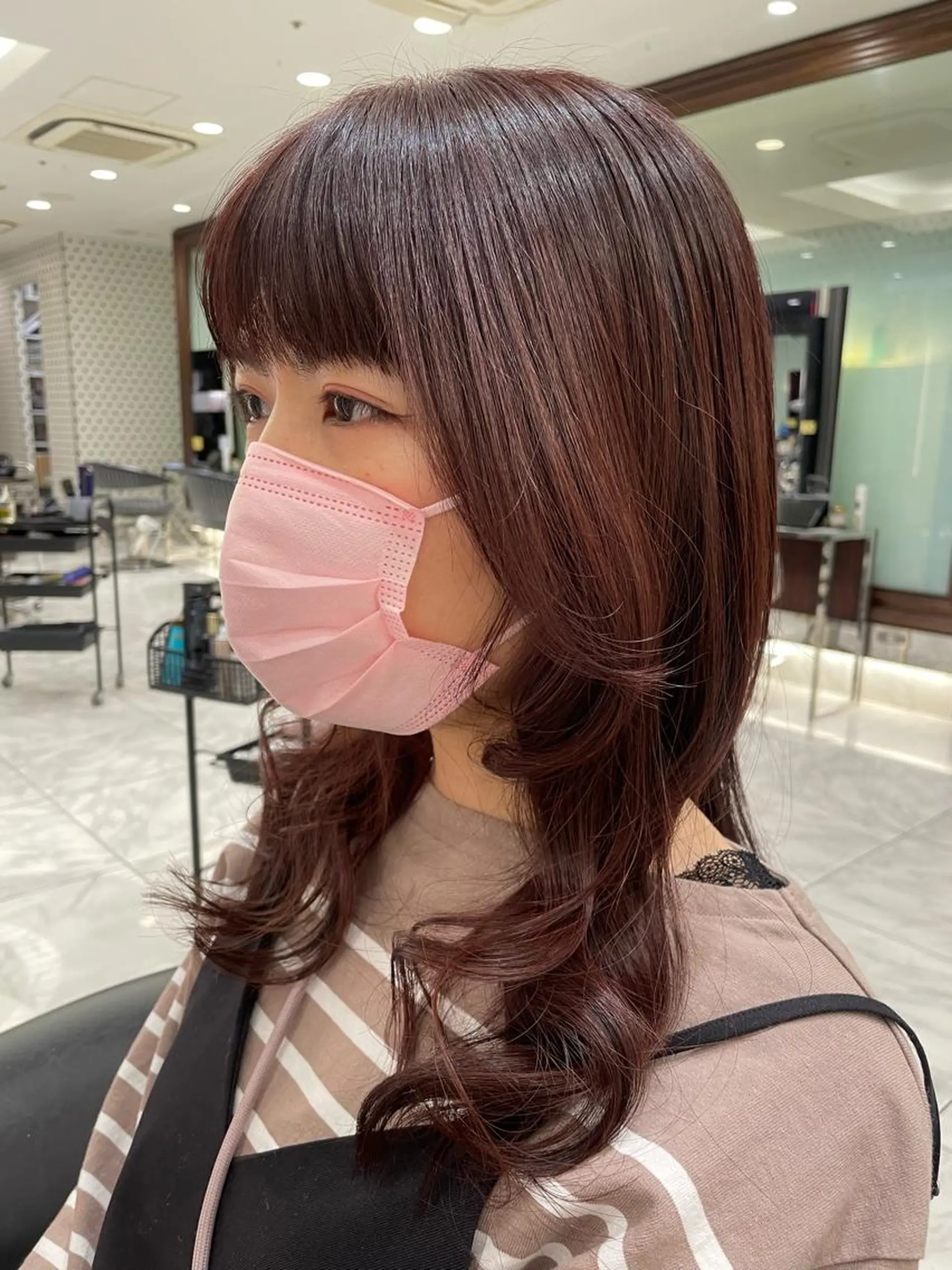 セミロング 韓国風パーマ/ヘア セット/店長みづきのヘアスタイル