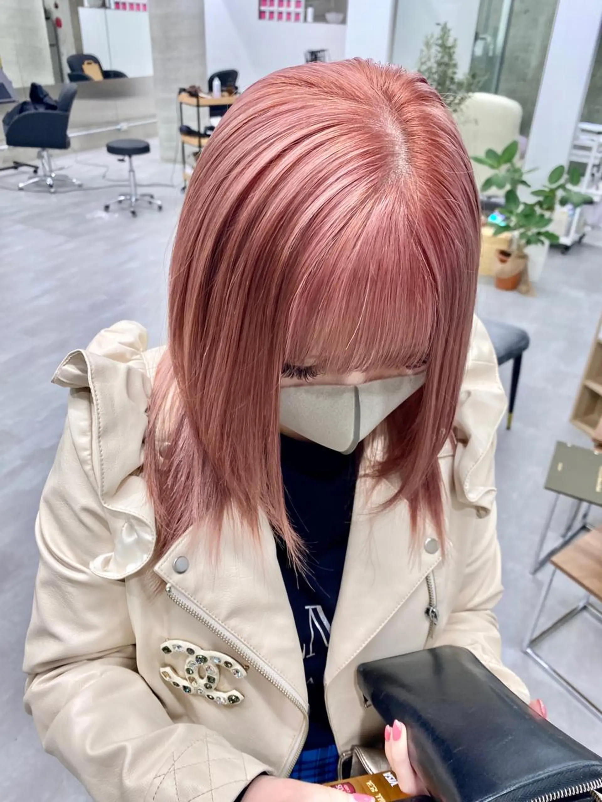 セミロング カラー バレイヤージュ ブリーチ ケアブリーチ ダブルカラー ハイライトカラー welring hair salonのヘアスタイル