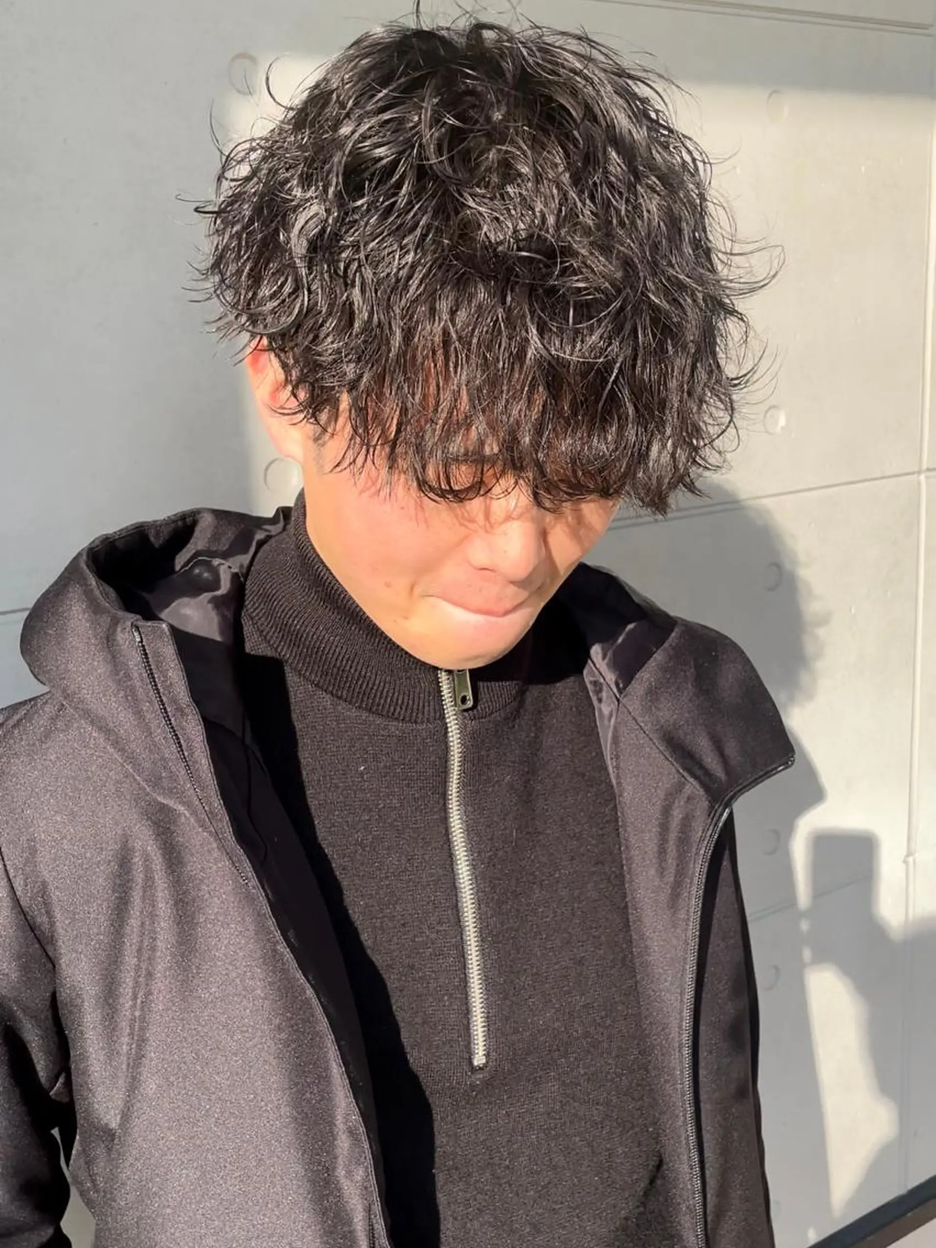 ショート パーマ メンズ メンズパーマ ツイストスパイラルパーマ スパイラルパーマ メンズヘア特化 崎田 成人のヘアスタイル