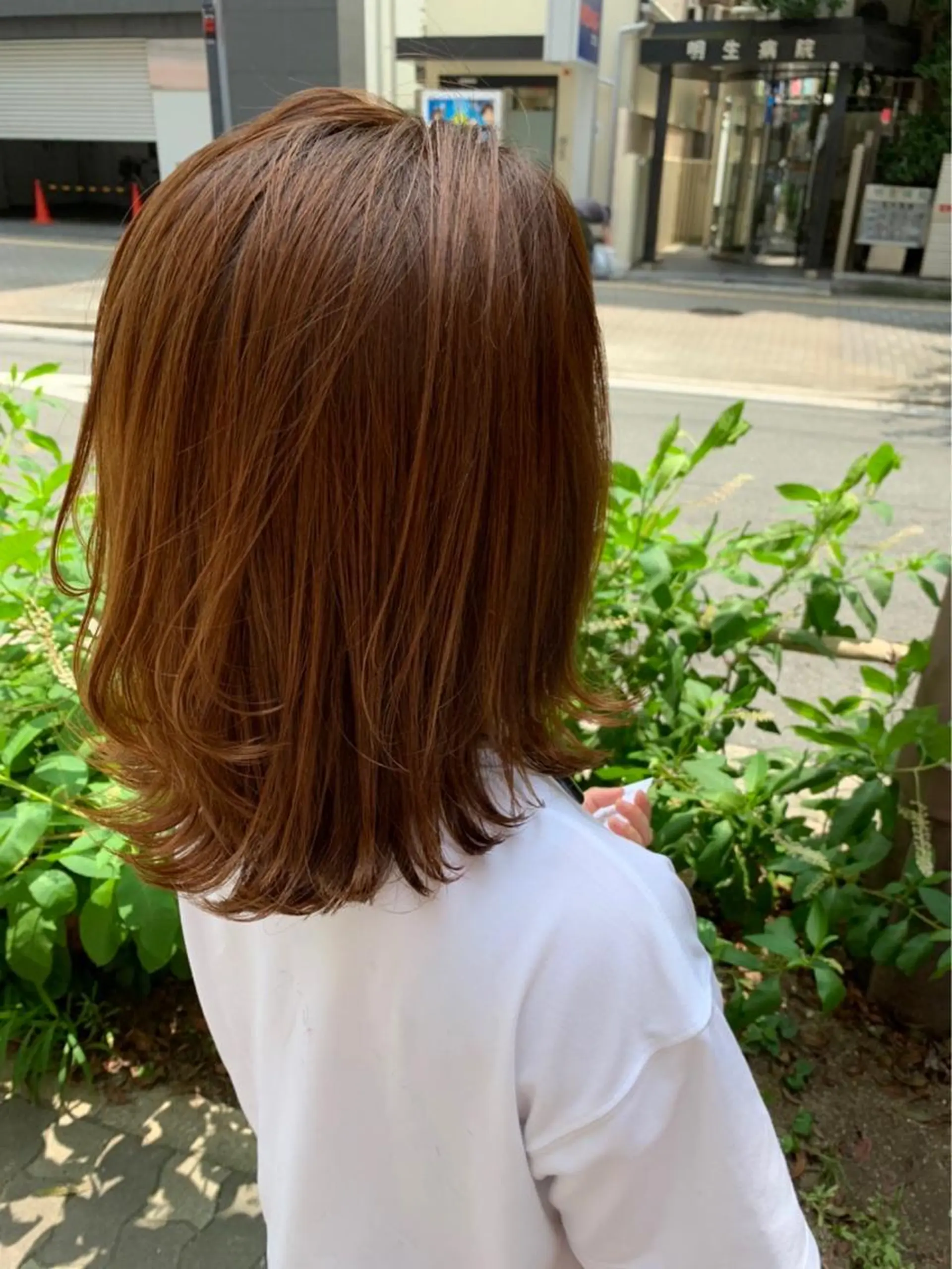 ミディアム カラー 片平 帆香のヘアスタイル