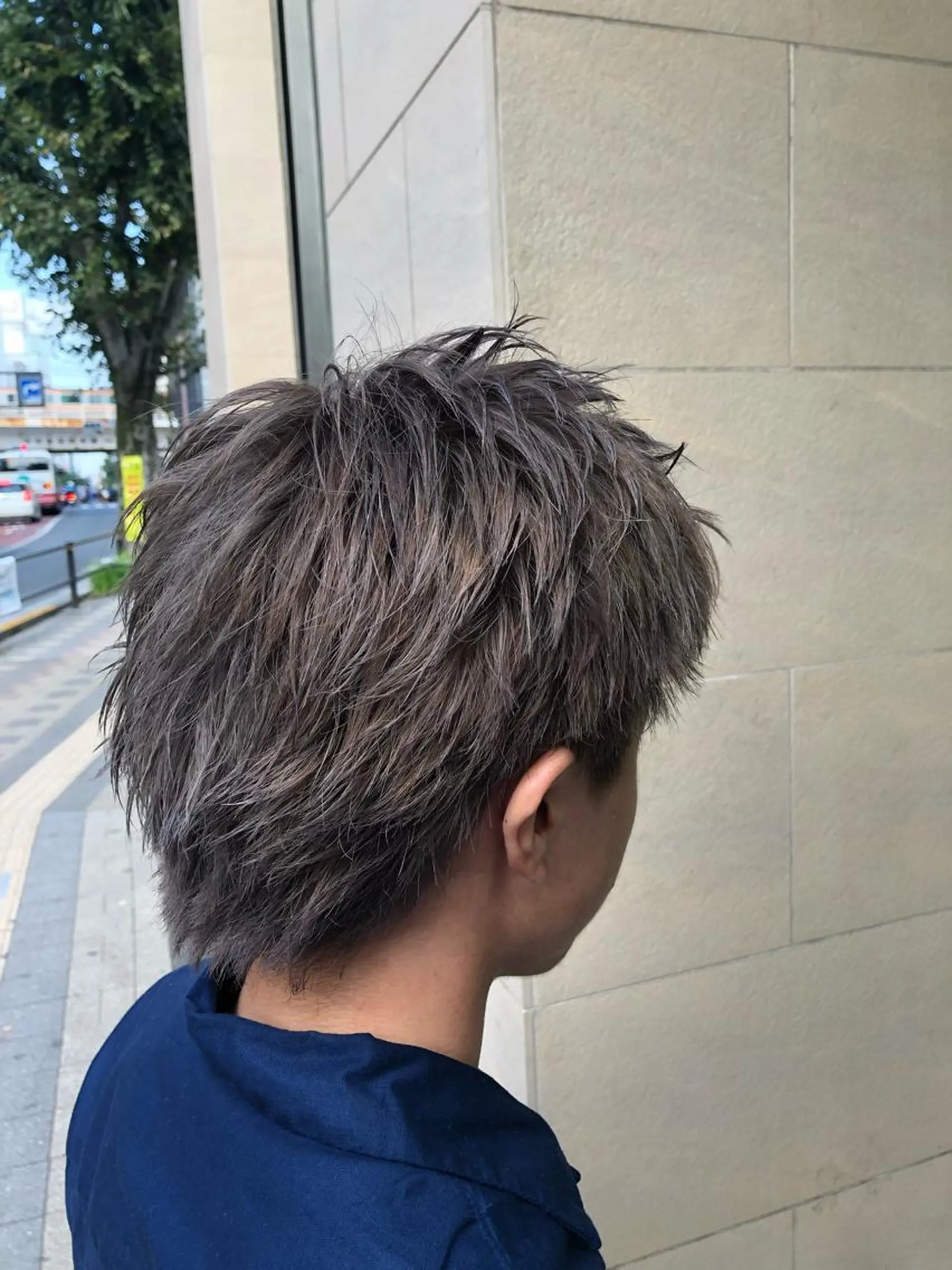 ショート カラー メンズ ヘアカラー メンズ特化 古賀陸斗のヘアスタイル
