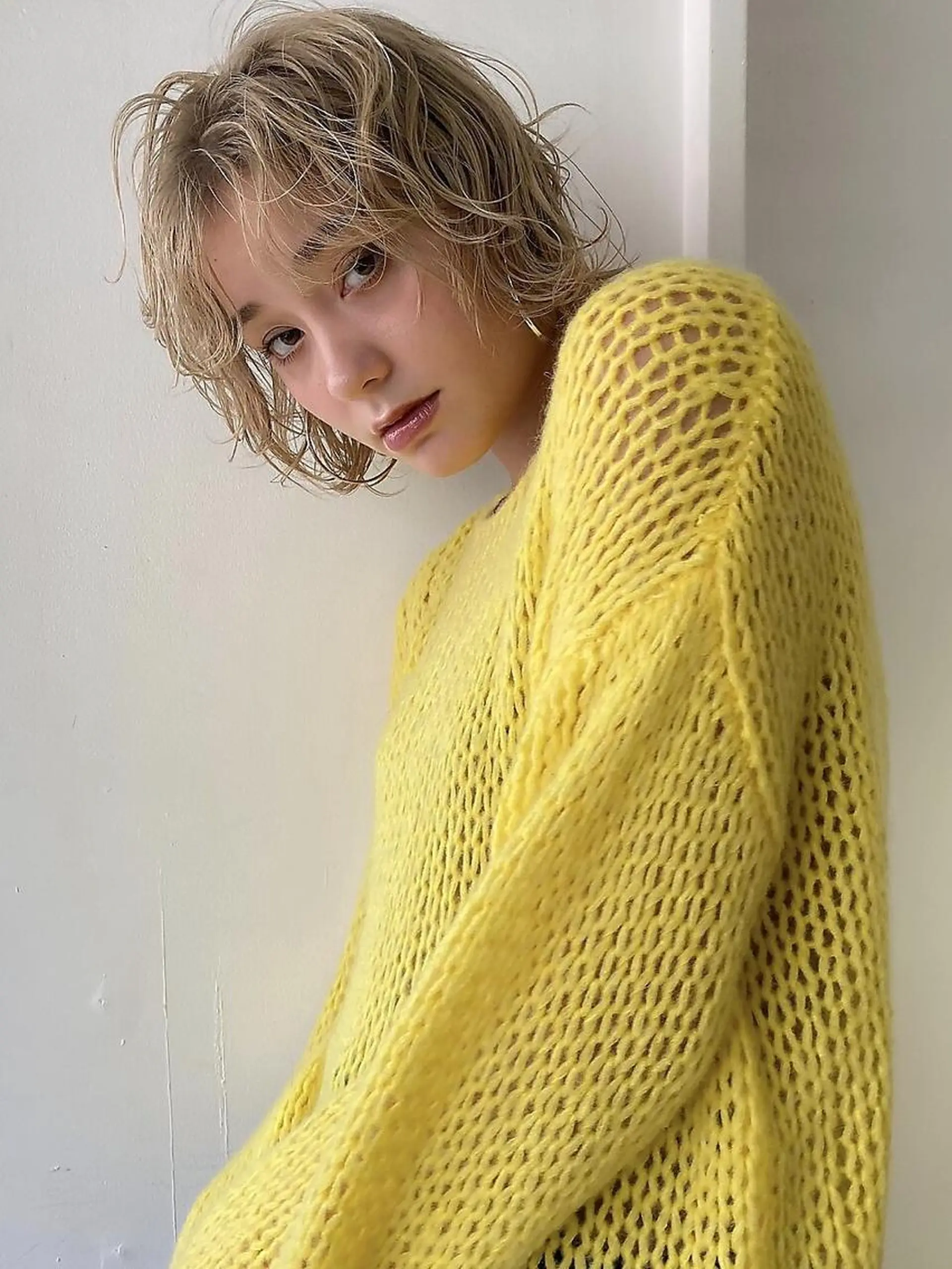 ミディアム カラー パーマ ミディアムパーマ ツイストスパイラルパーマ バレイヤージュ ブリーチ ケアブリーチ 無料カットモデル募集 🌱ひょうがのヘアスタイル