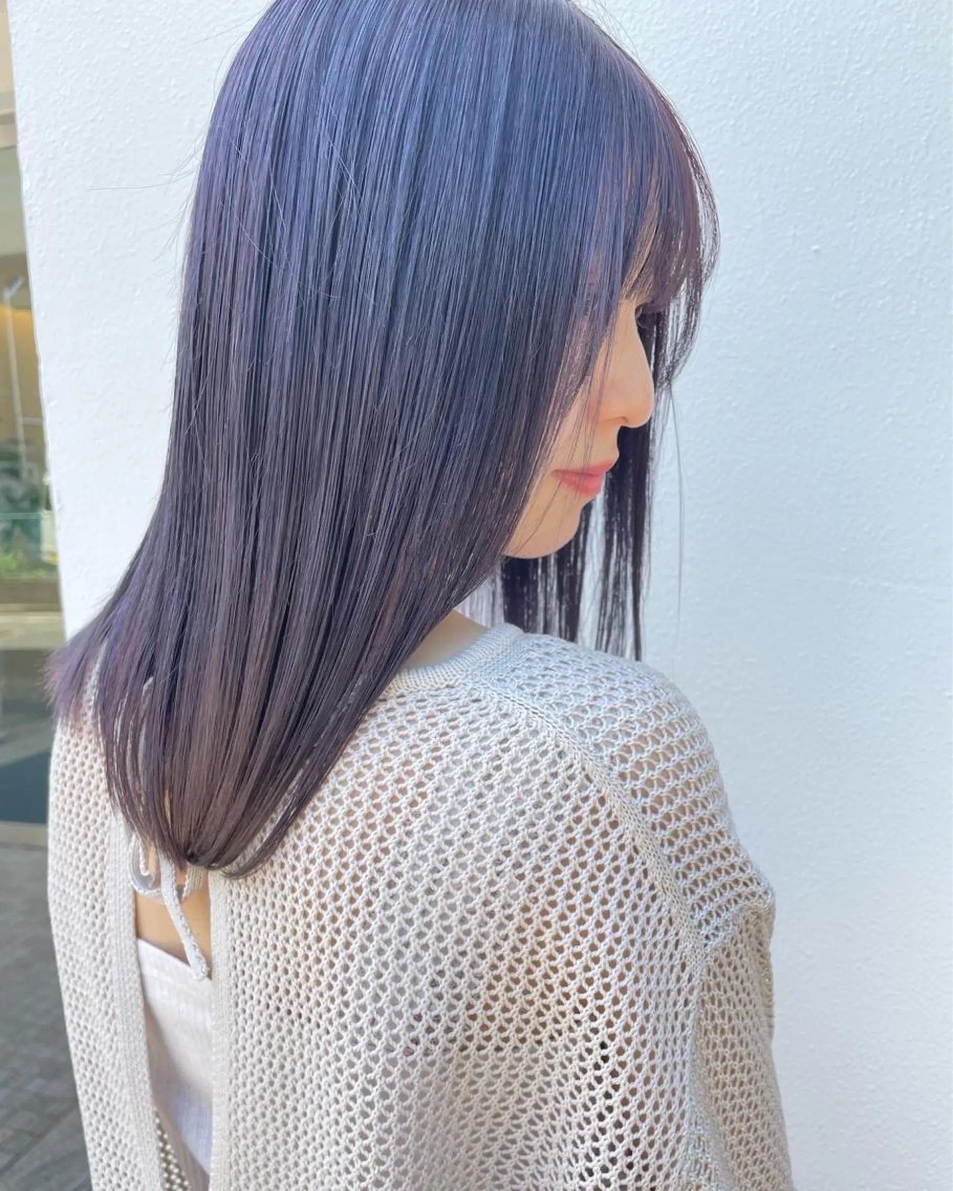セミロング カラー mimiiy梅田 中崎町ハイトーンのヘアスタイル
