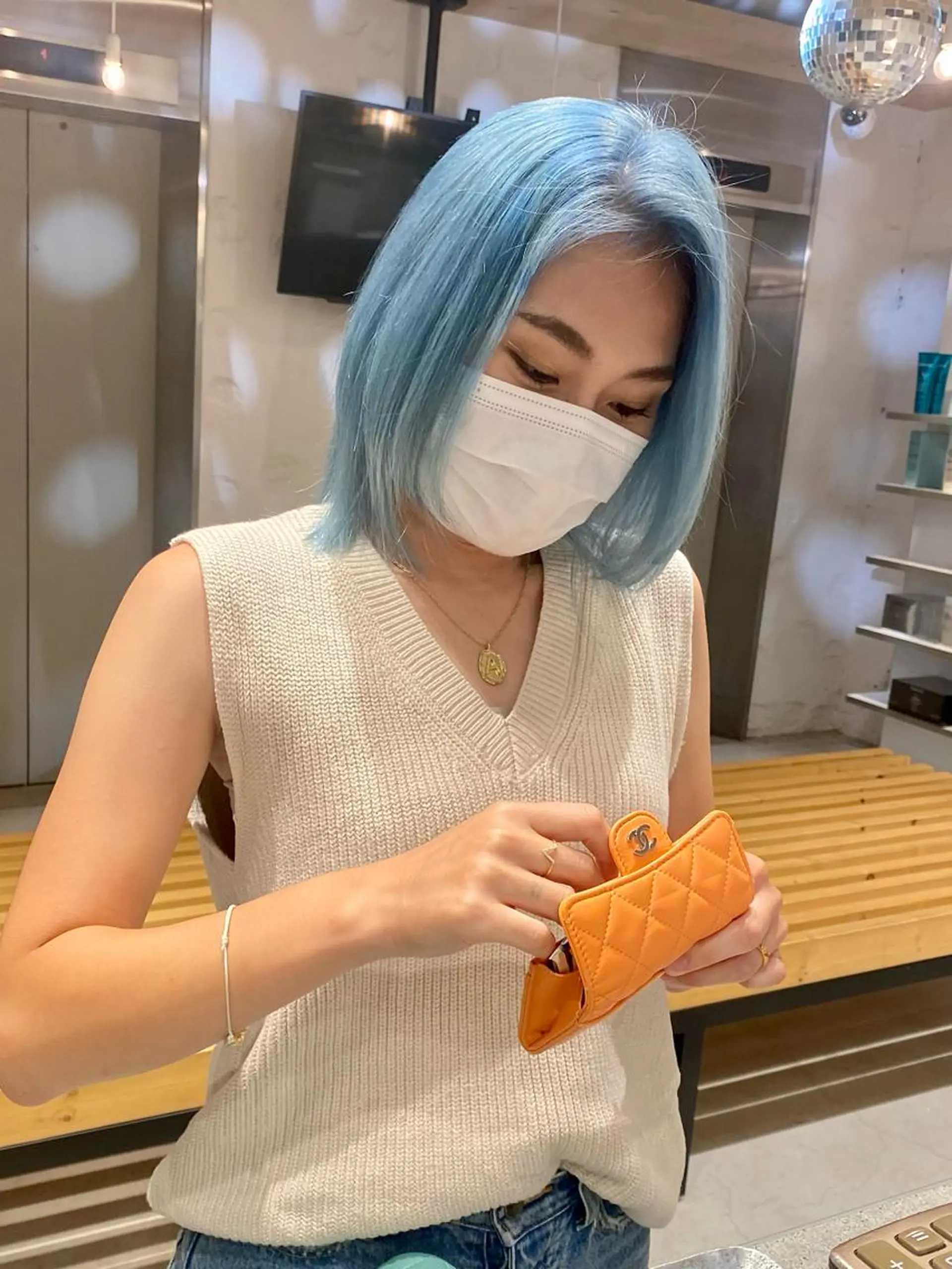 ミディアム カラー バレイヤージュ ブリーチ ケアブリーチ ダブルカラー ハイライトカラー welring hair salonのヘアスタイル