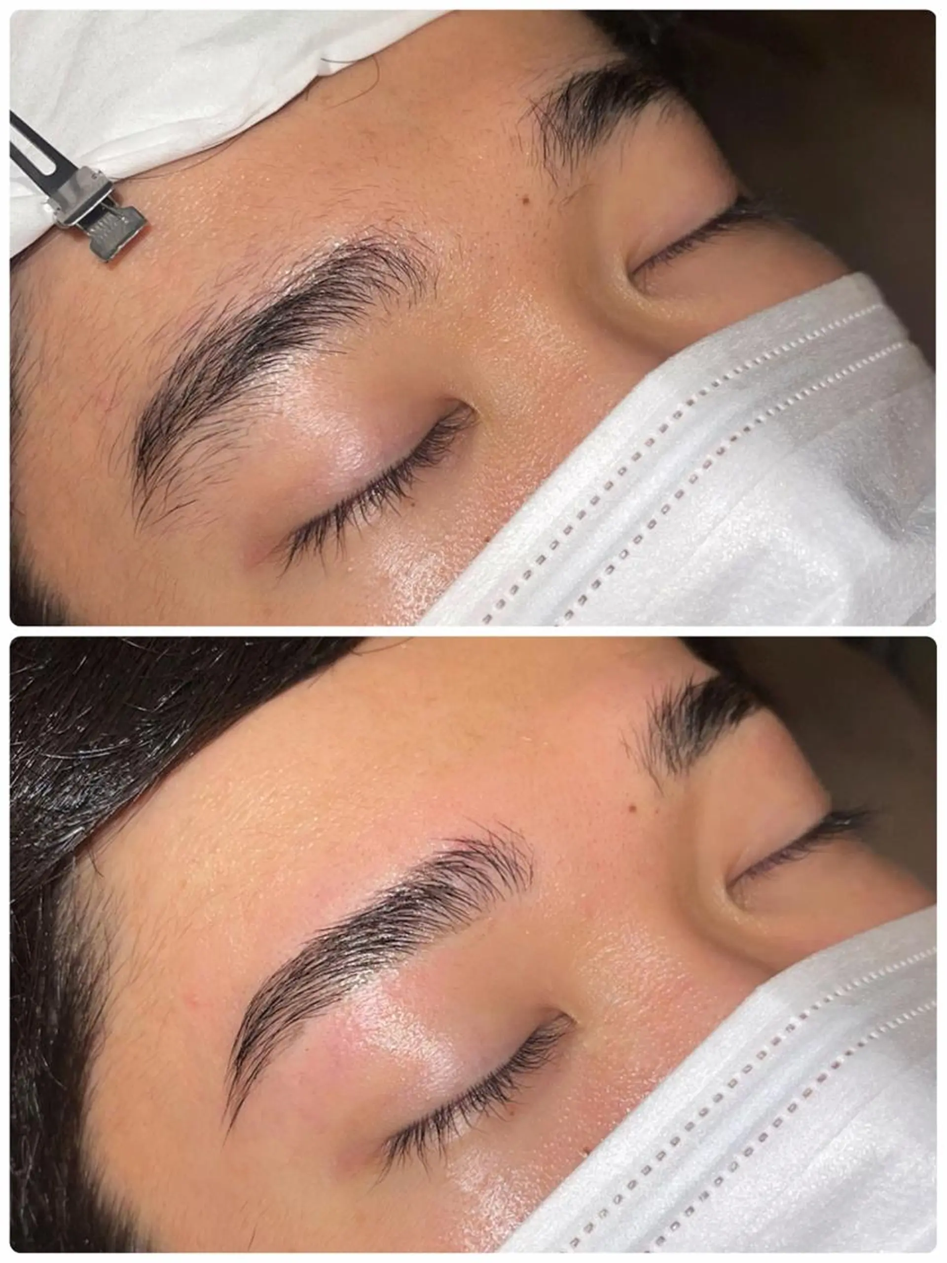 アイブロウ ハリウッドブロウリフト ワックス脱毛 その他(アイブロウ) ダブルカラー /まつ毛パーマ🎀のヘアスタイル