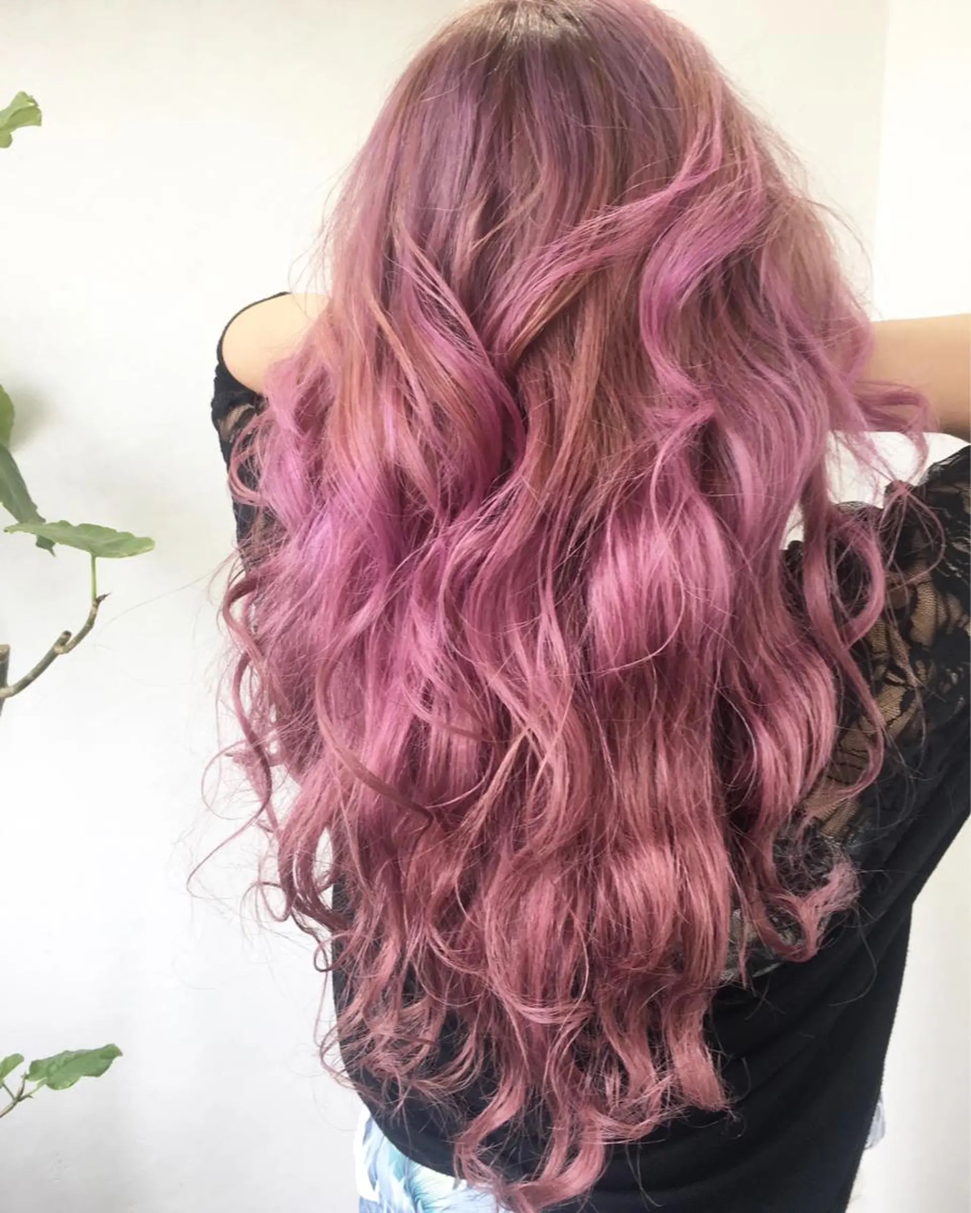 ロング カラー カット ヘアカラー ブリーチ毛縮毛矯正 👑山口のヘアスタイル