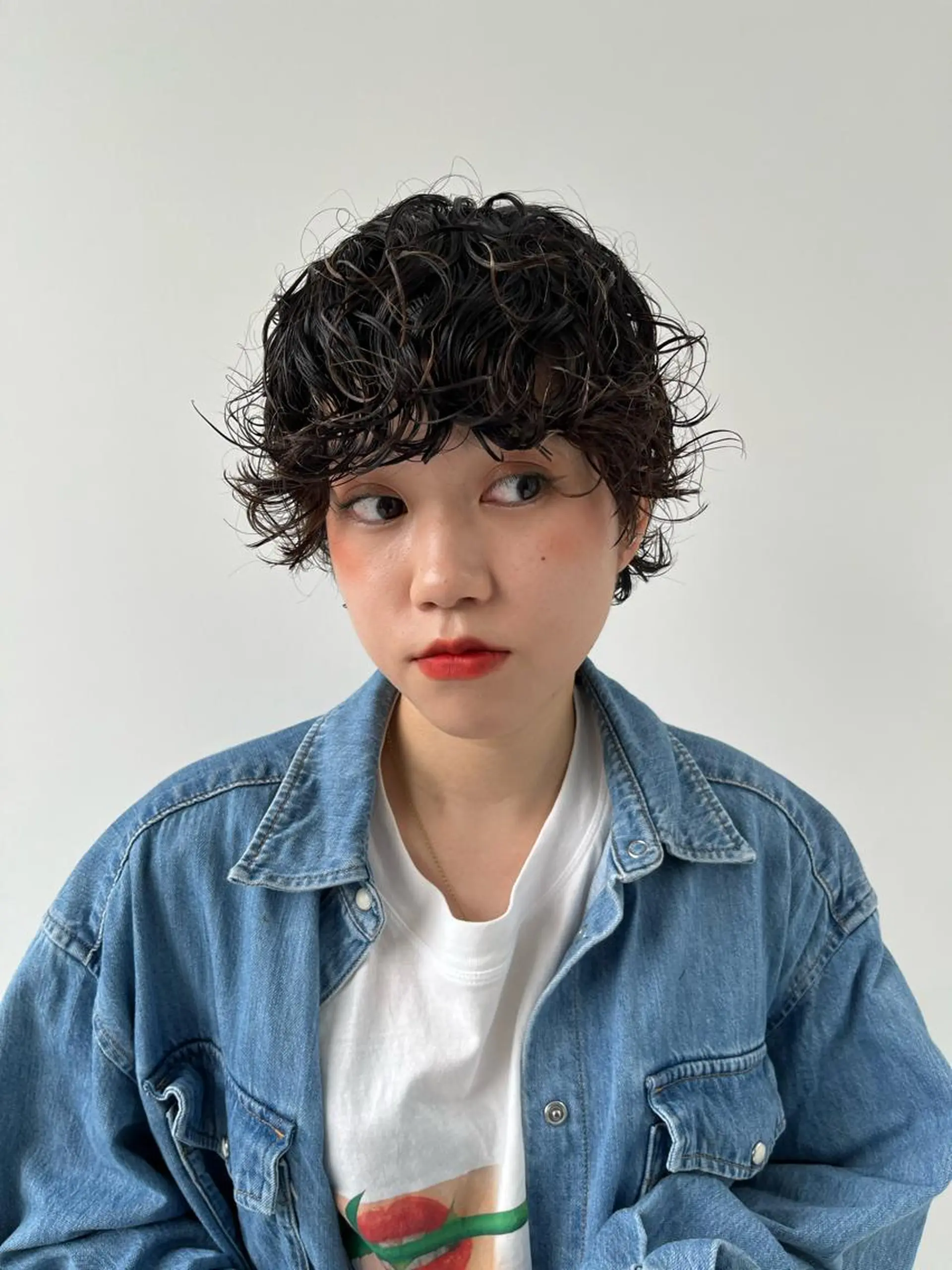 ショート パーマ 湯川 未咲希のヘアスタイル