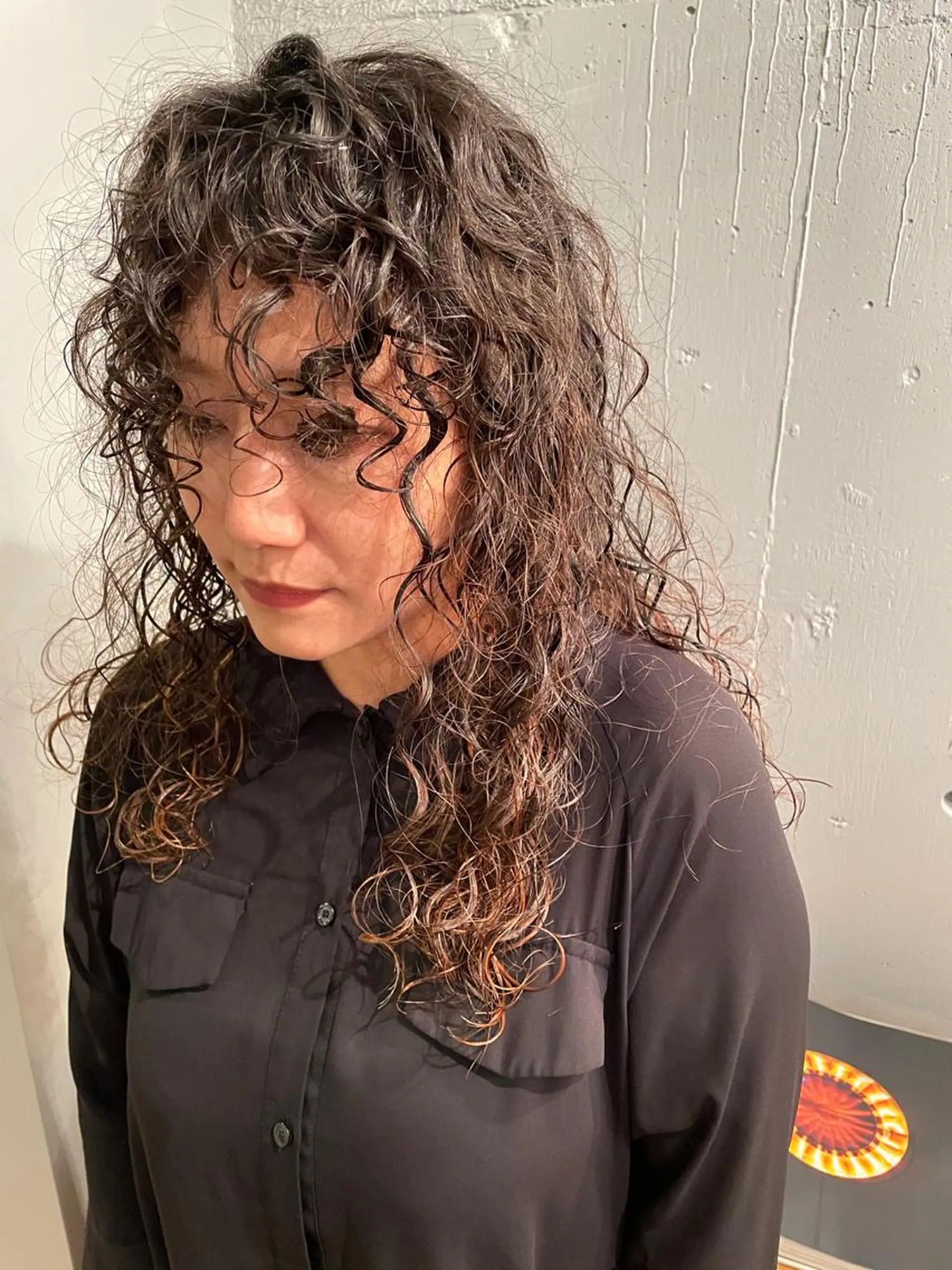 セミロング カラー パーマ ヘアアレンジ メンズ キッズ ネイル マツエク・マツパ メンズパーマ セミロングパーマ カット パーマ トリートメント tatsumi/ボブ ウルフ/レイヤーのヘアスタイル