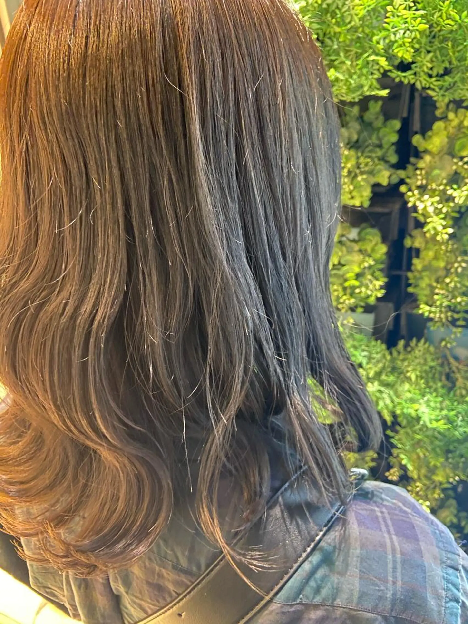 ミディアム カラー 縮毛矯正/艶カラー /美髪/ﾒｸﾞﾐのヘアスタイル