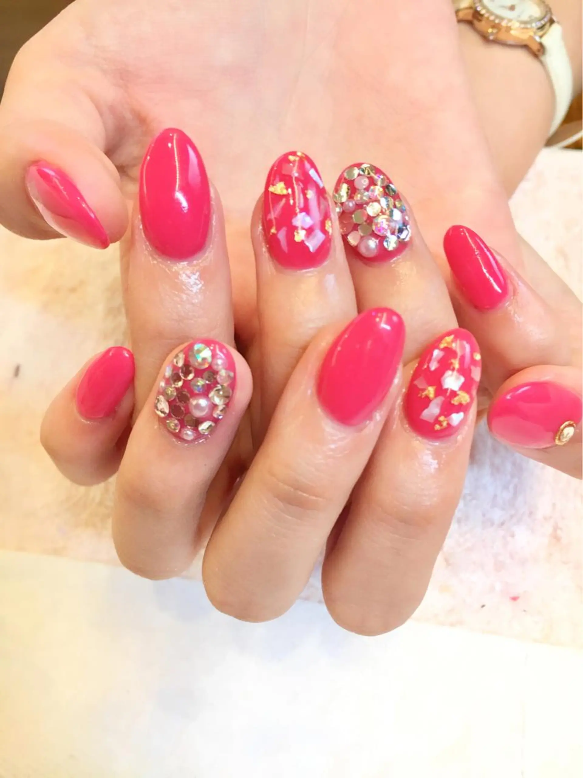 ネイル フットネイル ジェルネイル ミラーネイル パラジェル スカルプネイル clover nailのネイルデザイン