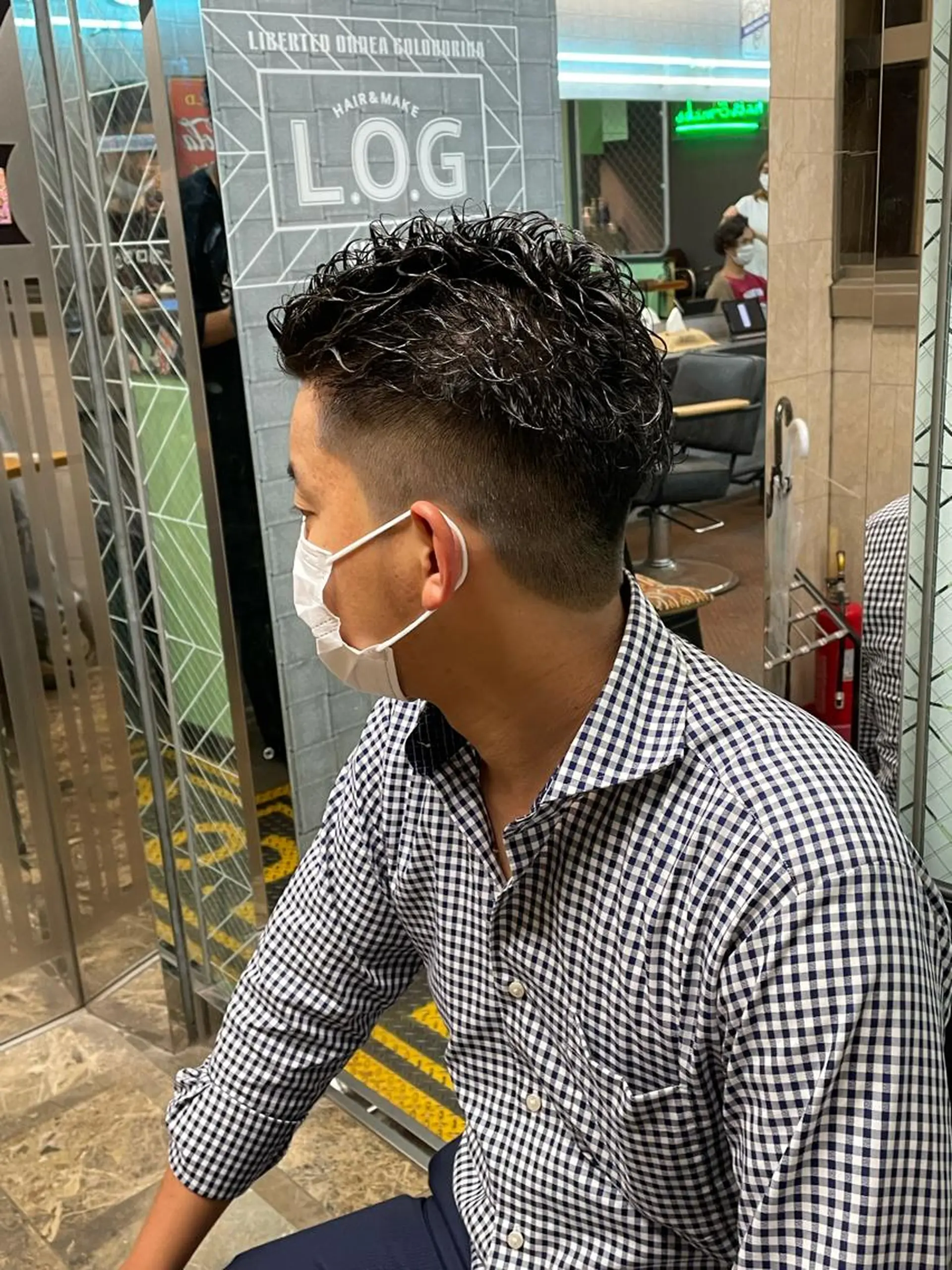 パーマ メンズ メンズパーマ 渋谷/フェード/ 國分 翔のヘアスタイル