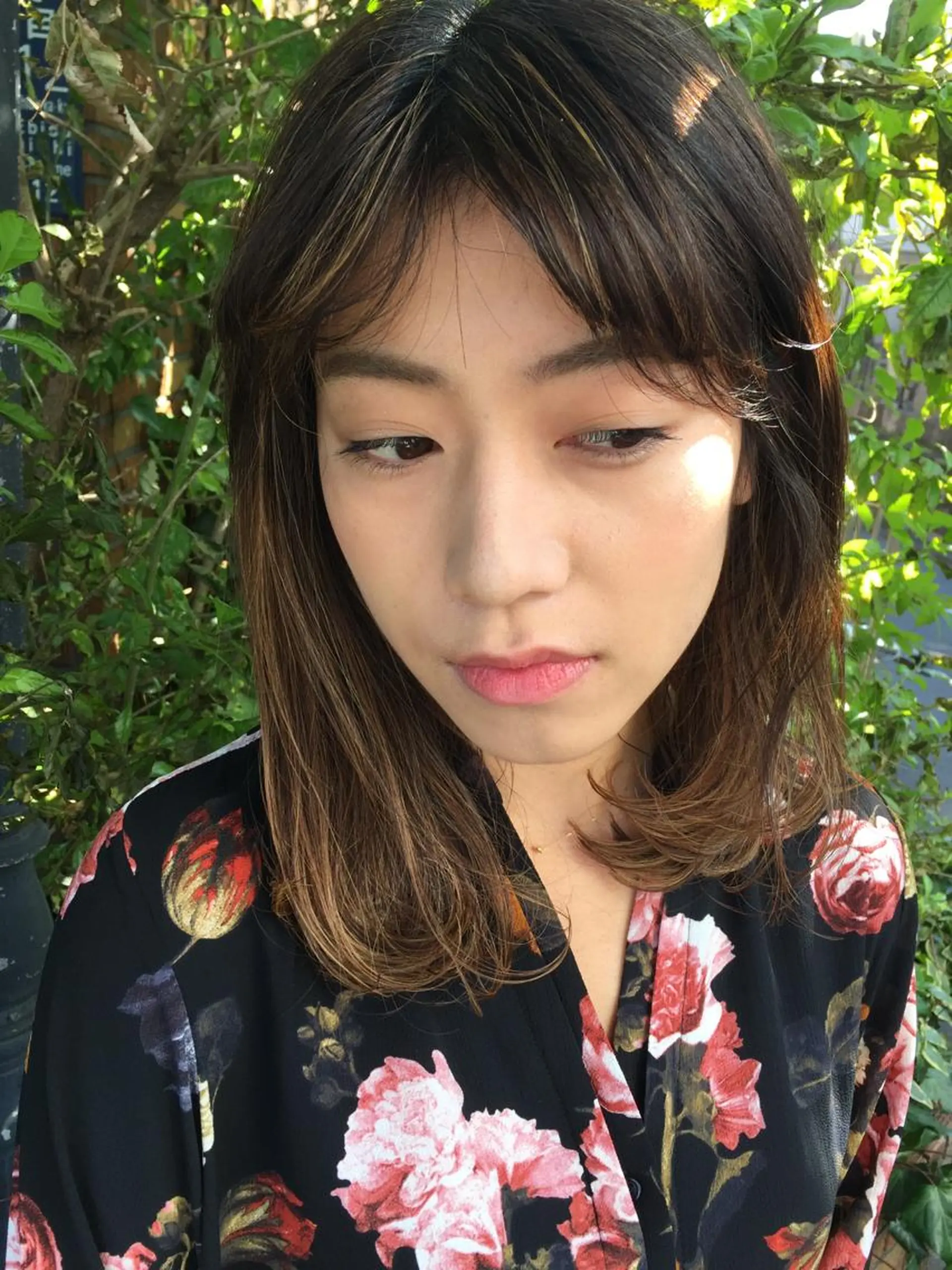 ミディアム 切りっぱなしボブ ミディアムパーマ アッシュ ボブ 外国人風カラー ショート職人 美容師【KENTA】のヘアスタイル