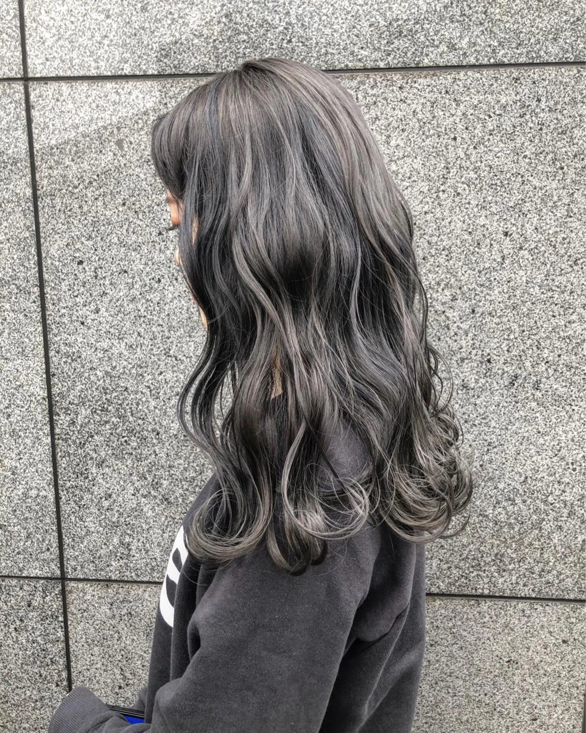 ロング カラー ネイビーカラー TAKU 美容師のヘアスタイル