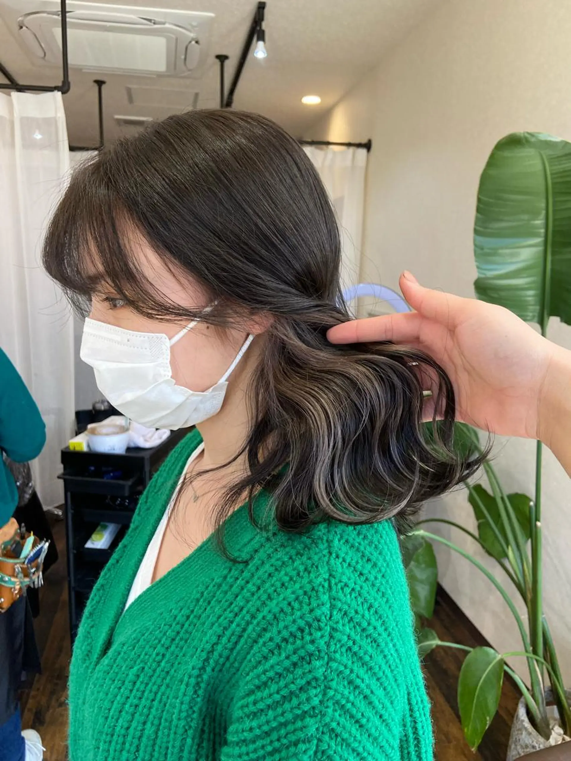 セミロング 柳沼 沙季奈のヘアスタイル