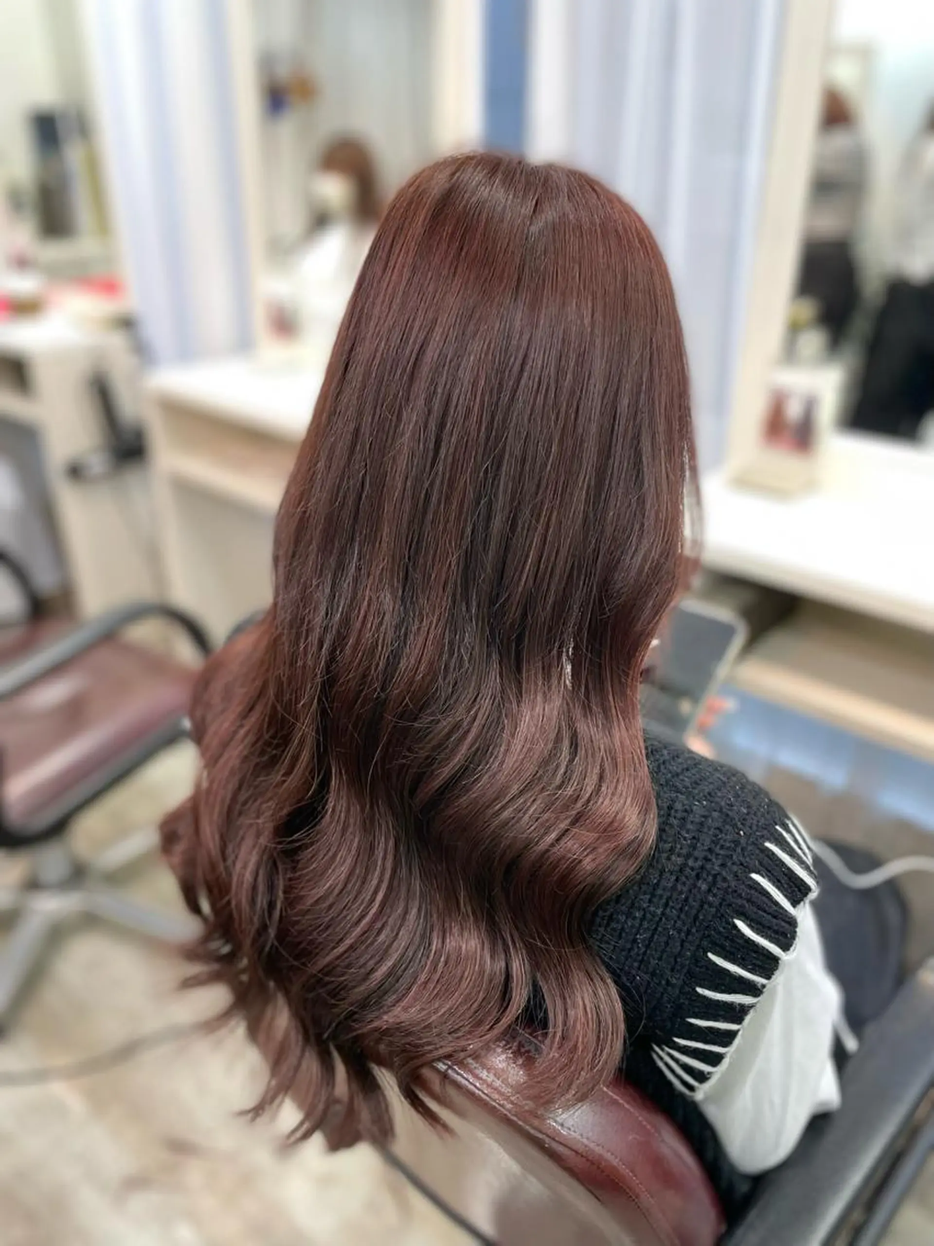 ロング カラー カット ヘアカラー エクステ ヘアセット 韓国ヘア🤍髪質改善 🇰🇷AKANEのヘアスタイル