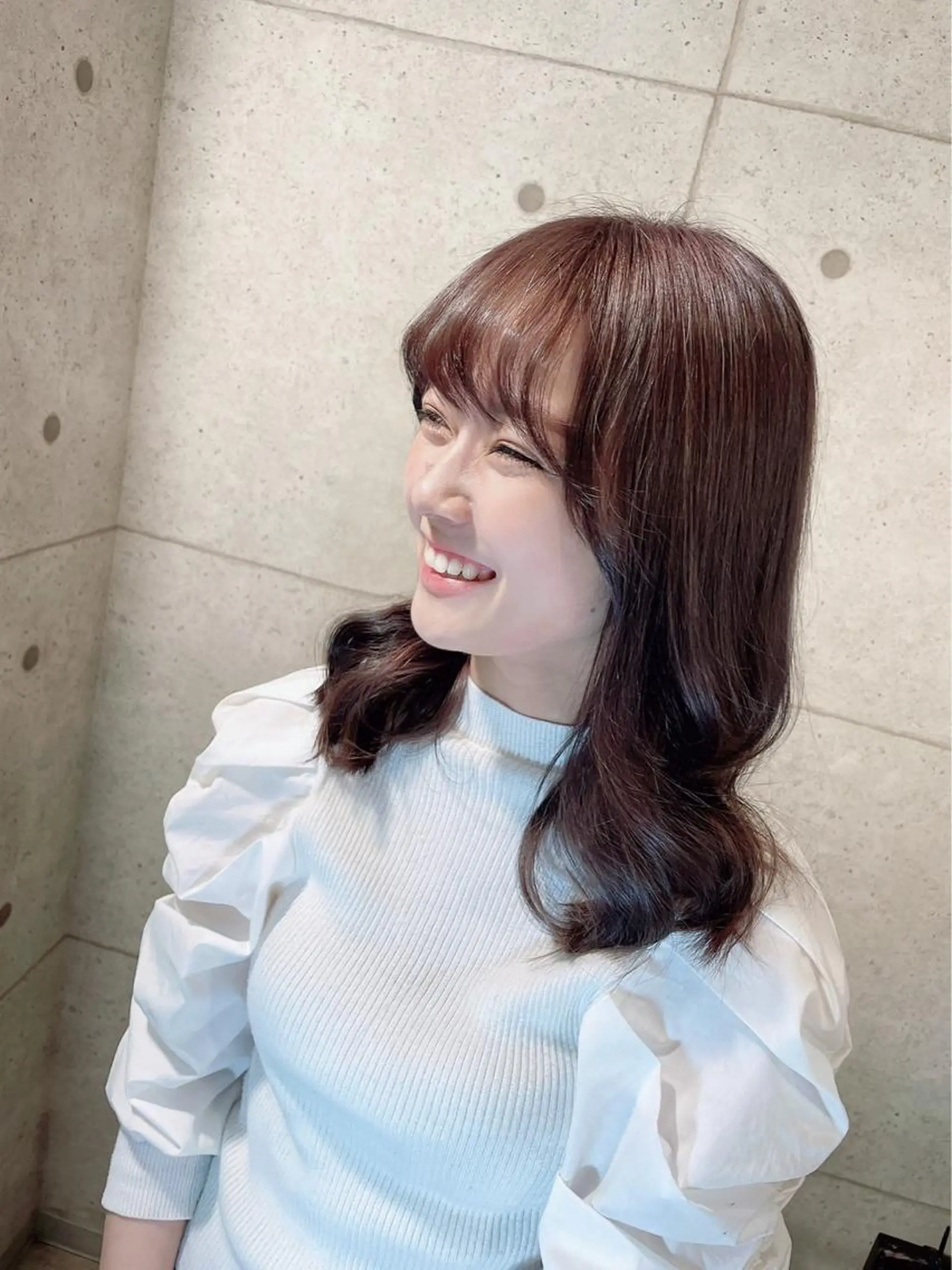 セミロング カット ヘアカラー トリートメント miki 🦎のヘアスタイル