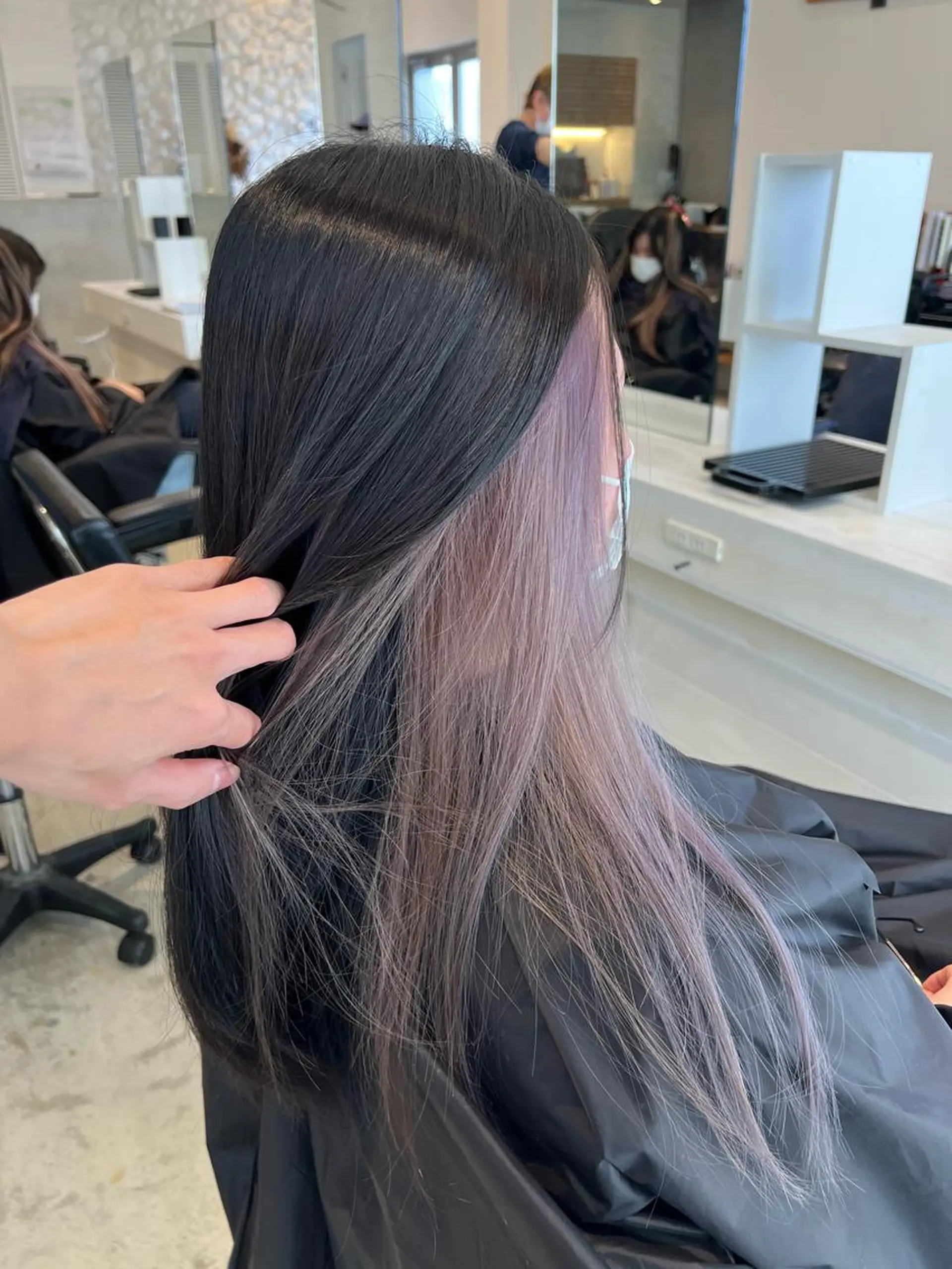 セミロング カラー インナーカラー トリートメント Miloc那覇店 Ainoのヘアスタイル