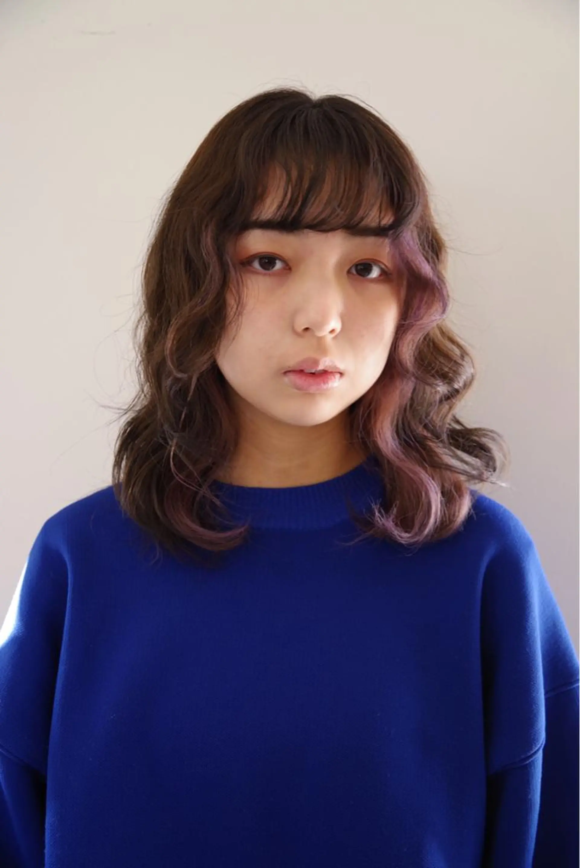ロング カラー パーマ ミストバング  フェイスフレーミング かじなみ あいこのその他イメージ
