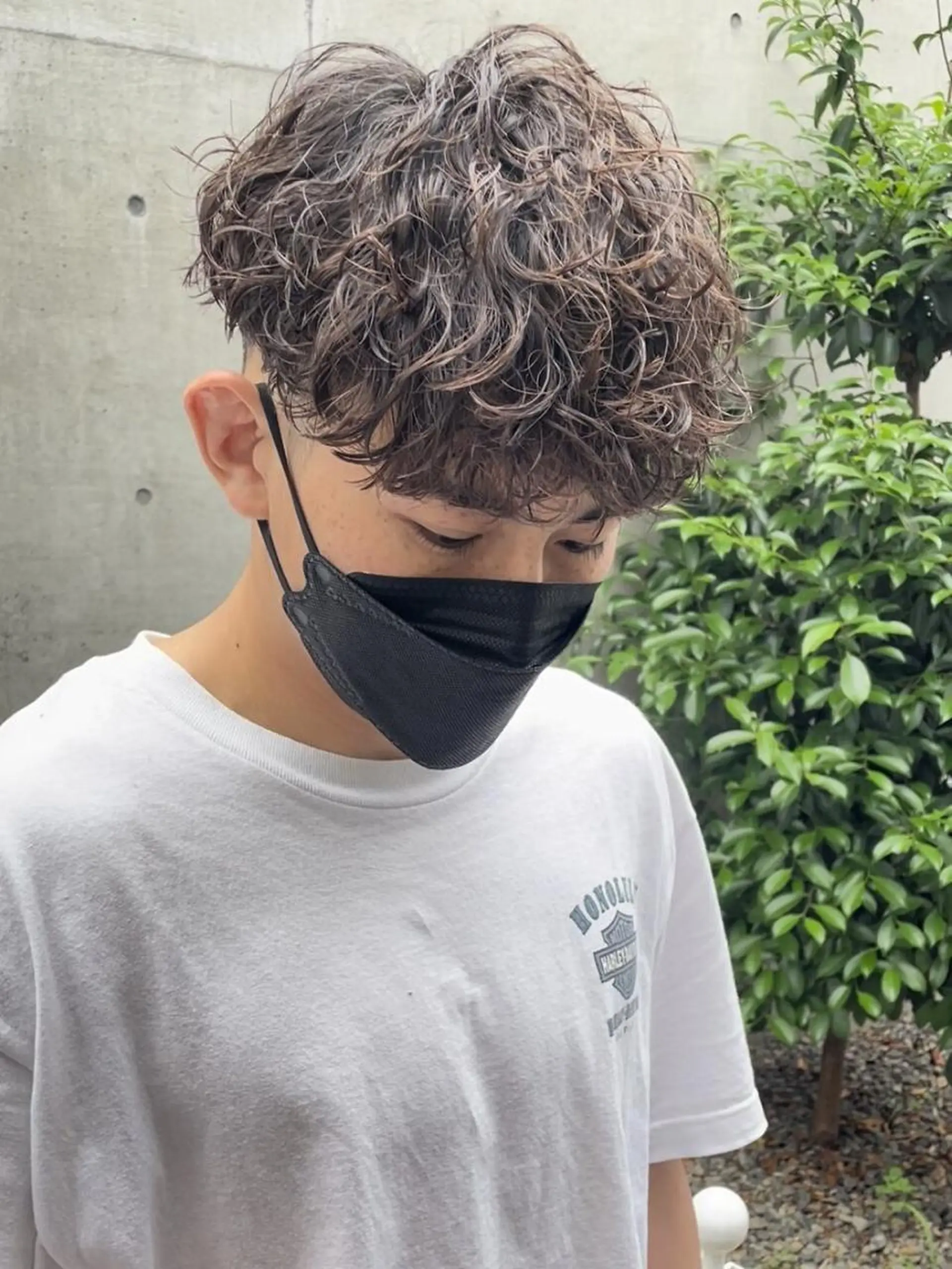 ショート パーマ メンズ メンズパーマ 波巻きパーマ SENTA✨メンズ パーマ✨fifth栄のヘアスタイル